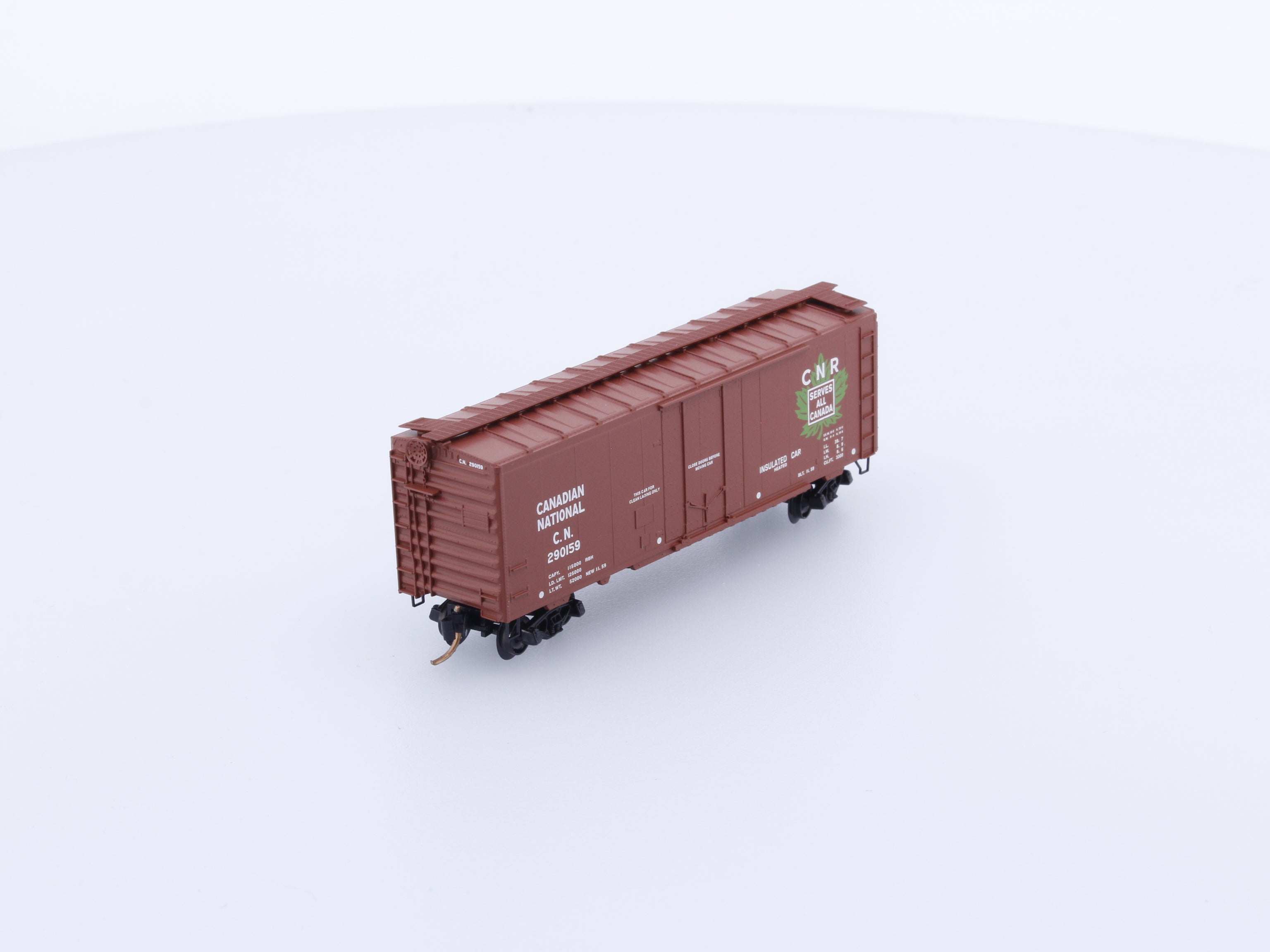 Micro Trains 21120 N Boxcar, 40', Steel Plug Door Canadian National (CN) 290105 (#2)