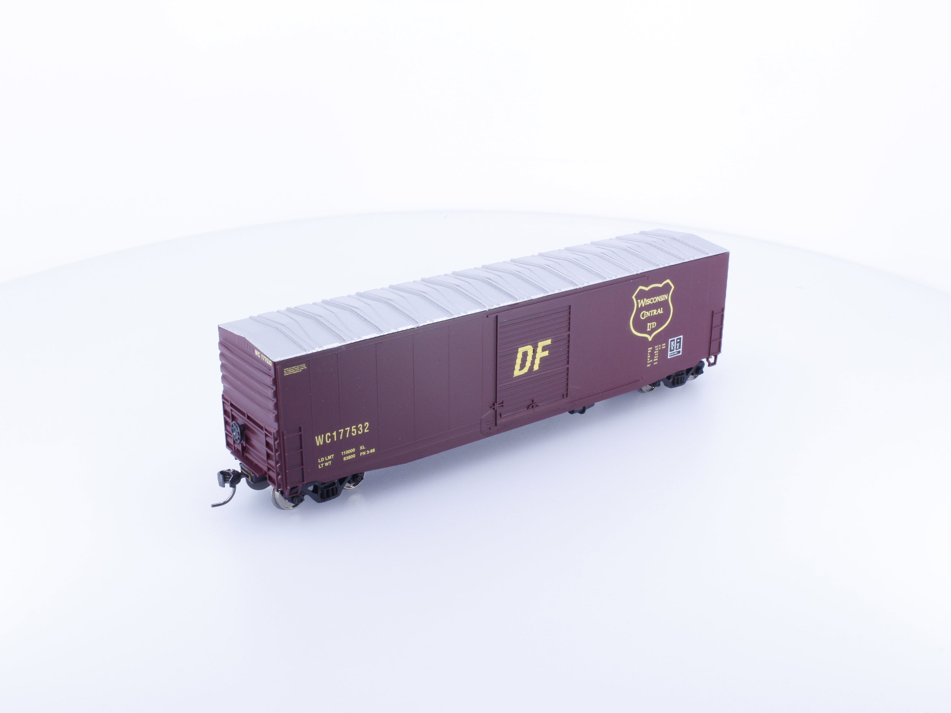 Hubert's HMR1102 HO PS1 50' Single Door Box Car Wisconsin Central (WC) WC177532