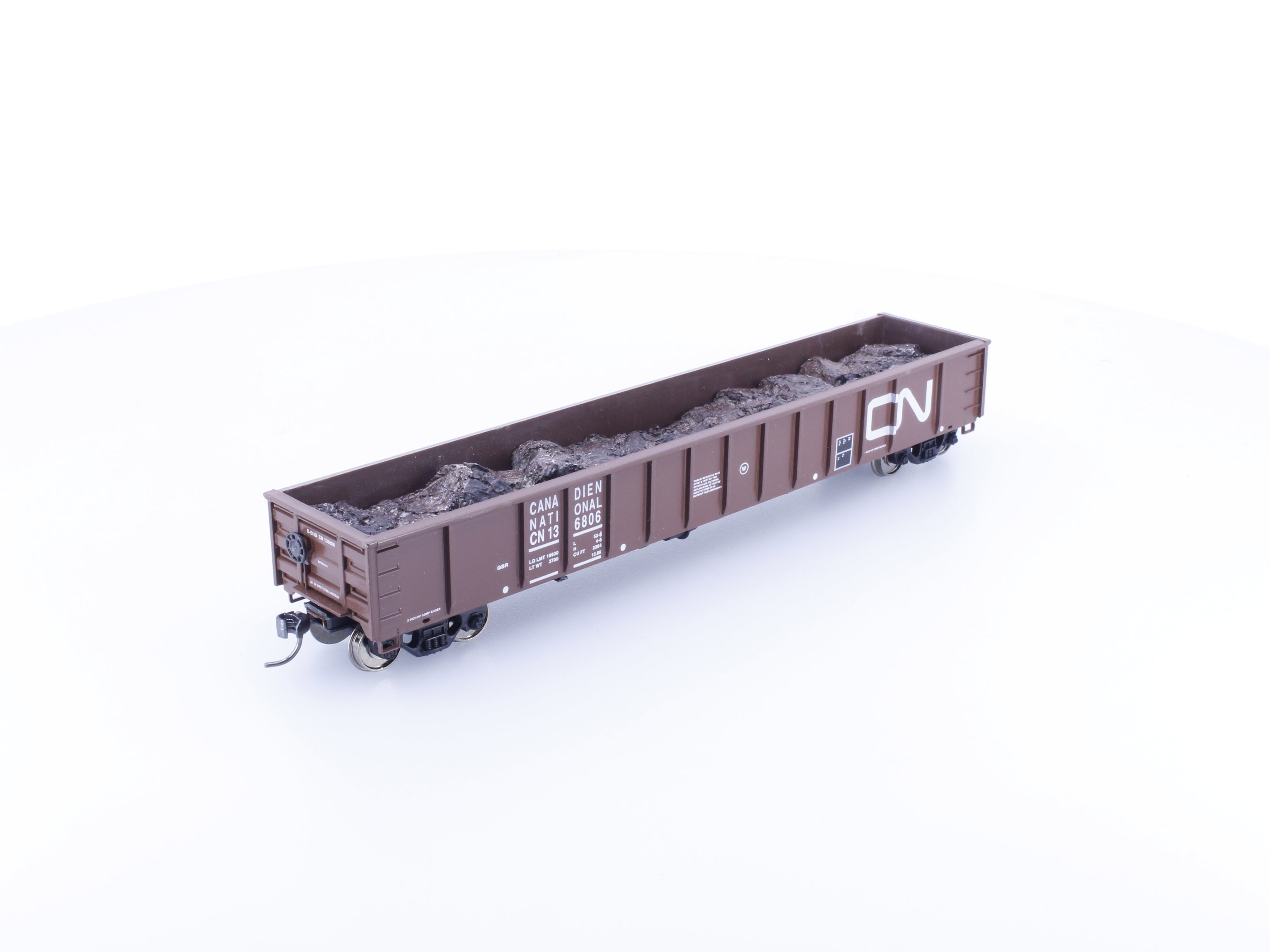 Hubert's HMR1933 HO 52'6" Smooth Side Mill Gondola Canadian National (CN) 136806