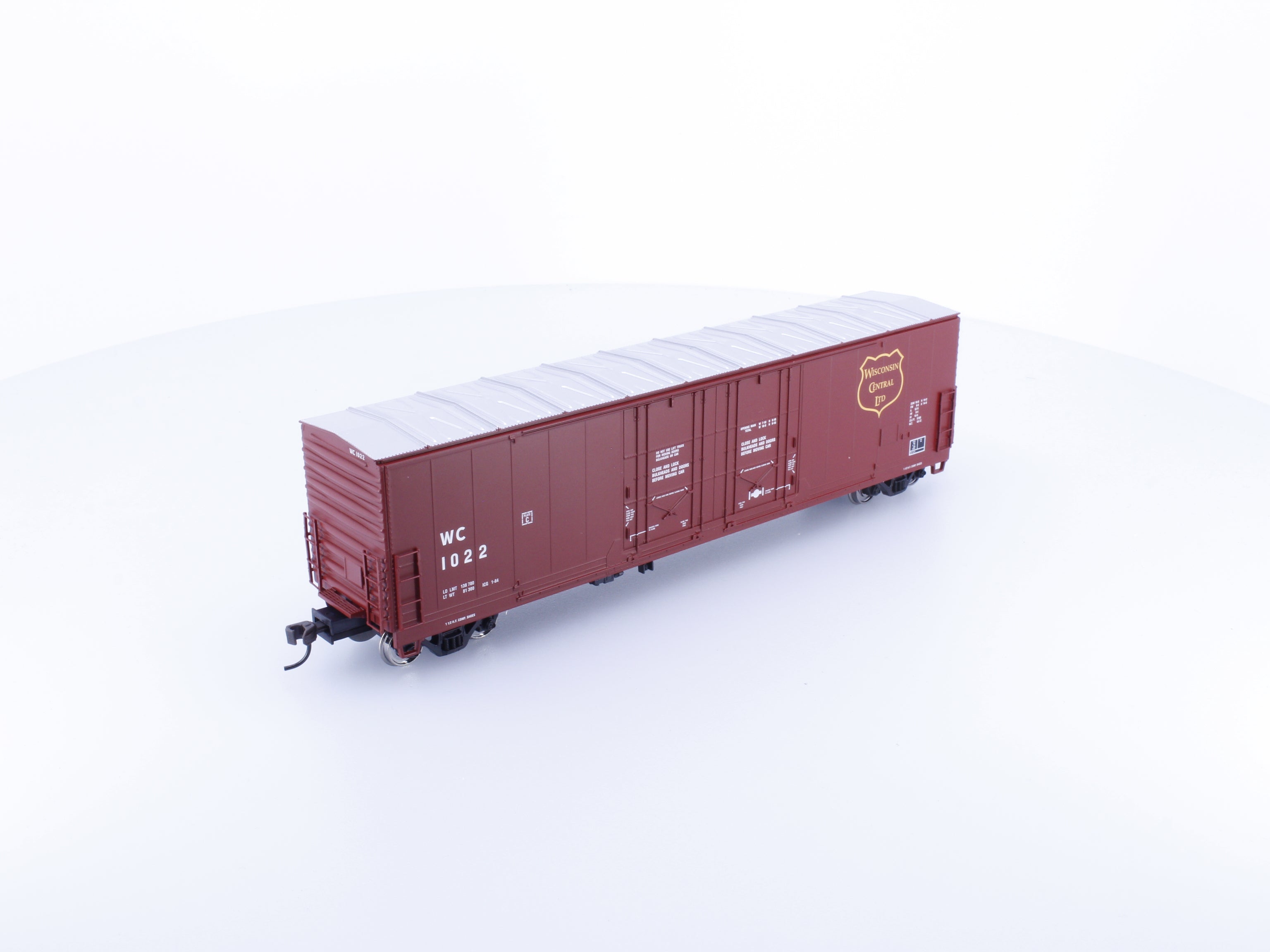 Atlas 1766-3 HO Evans 53' Double Plug Door Box Car Wisconsin Central (WC) 1022