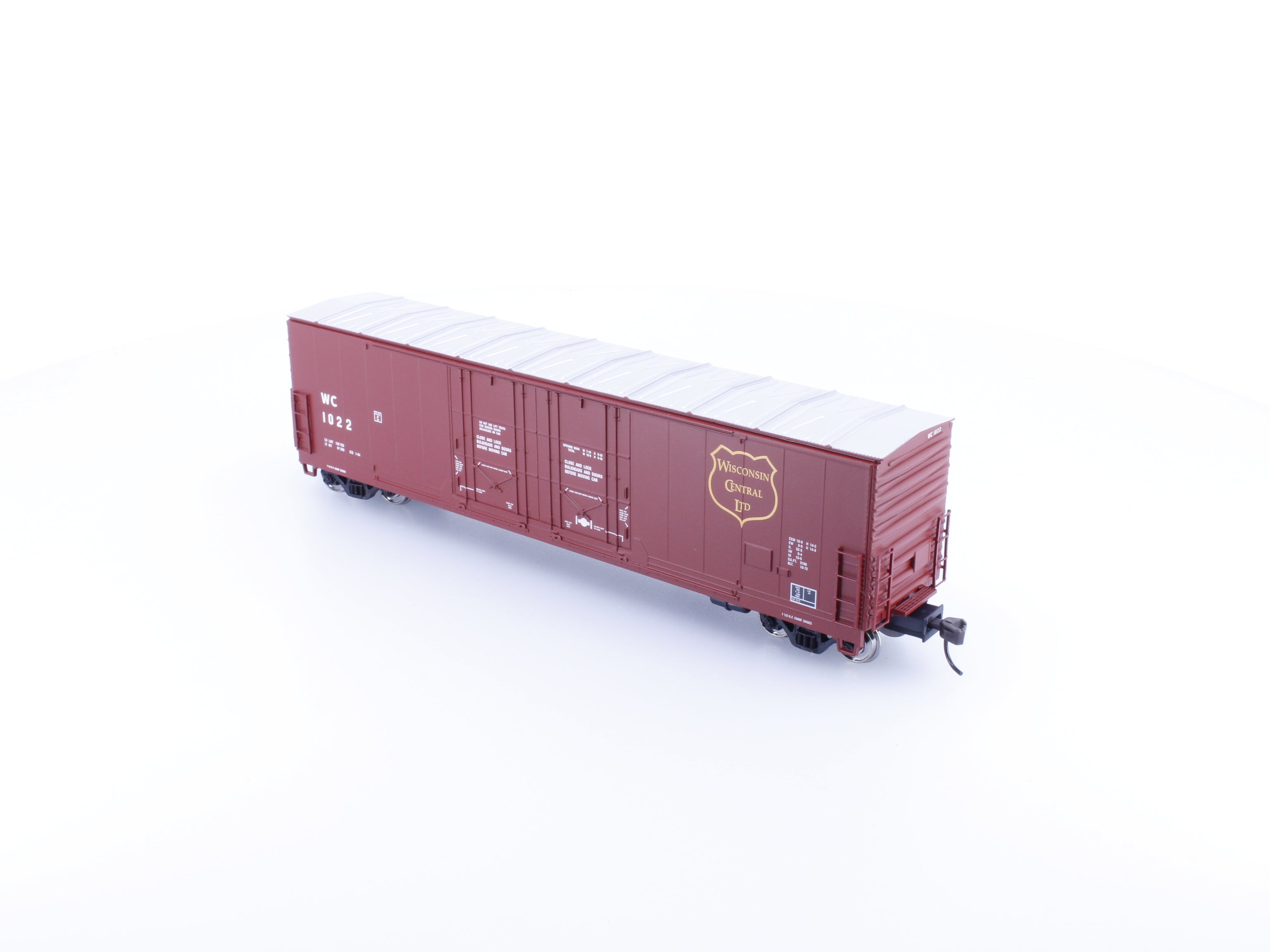 Atlas 1766-3 HO Evans 53' Double Plug Door Box Car Wisconsin Central (WC) 1022