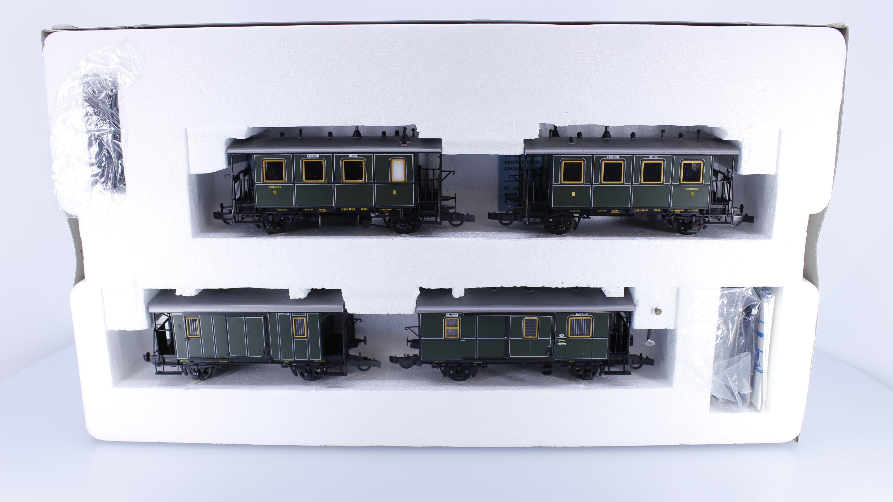 Roco 44014 HO KBayStsB Royal Bavarian K.Bay.Sts.B Passenger Car Set Ep. 1 20669, 20688, 19752, 21062