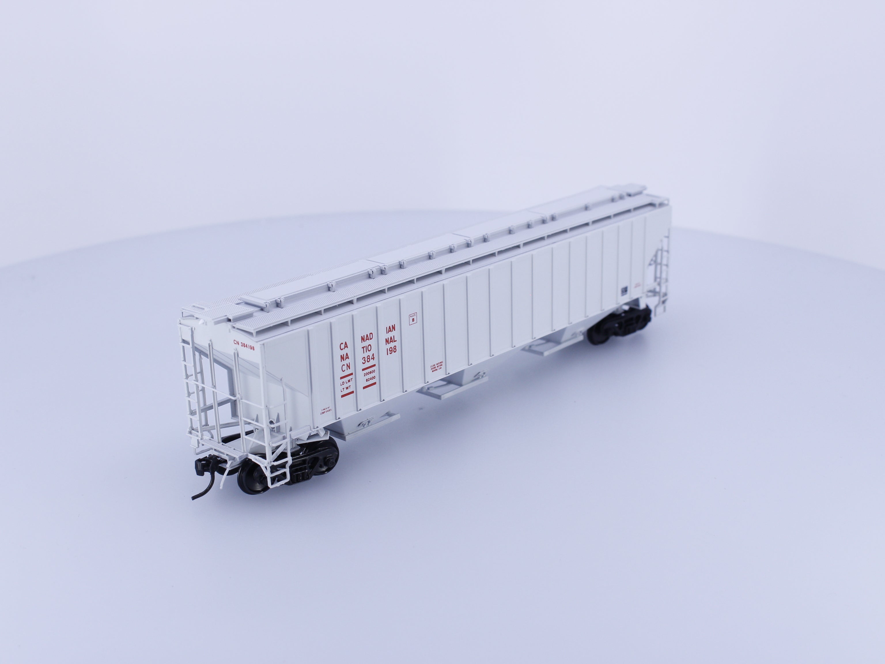 InterMountain 45313-02 HO 4750 cu.ft Ribbed Sided 3 Bay Hopper Canadian National (CN) 384198 (#2)