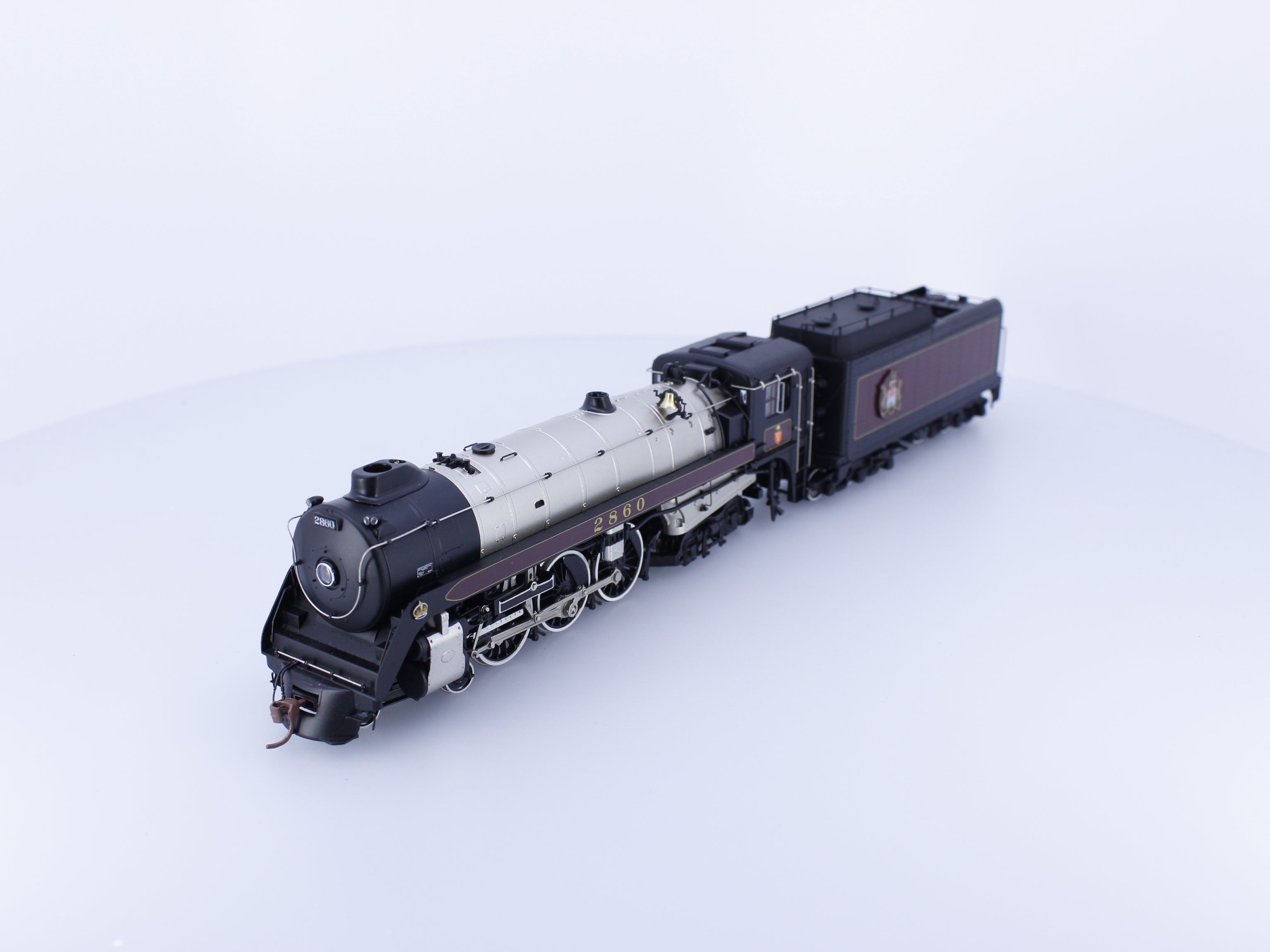 Rapido 600595 HO Royal Hudson H1e Oil Tender Steam Loco Un-Run Like New Rare BC Rail (BCOL) 2860 DCC & Sound (#1)