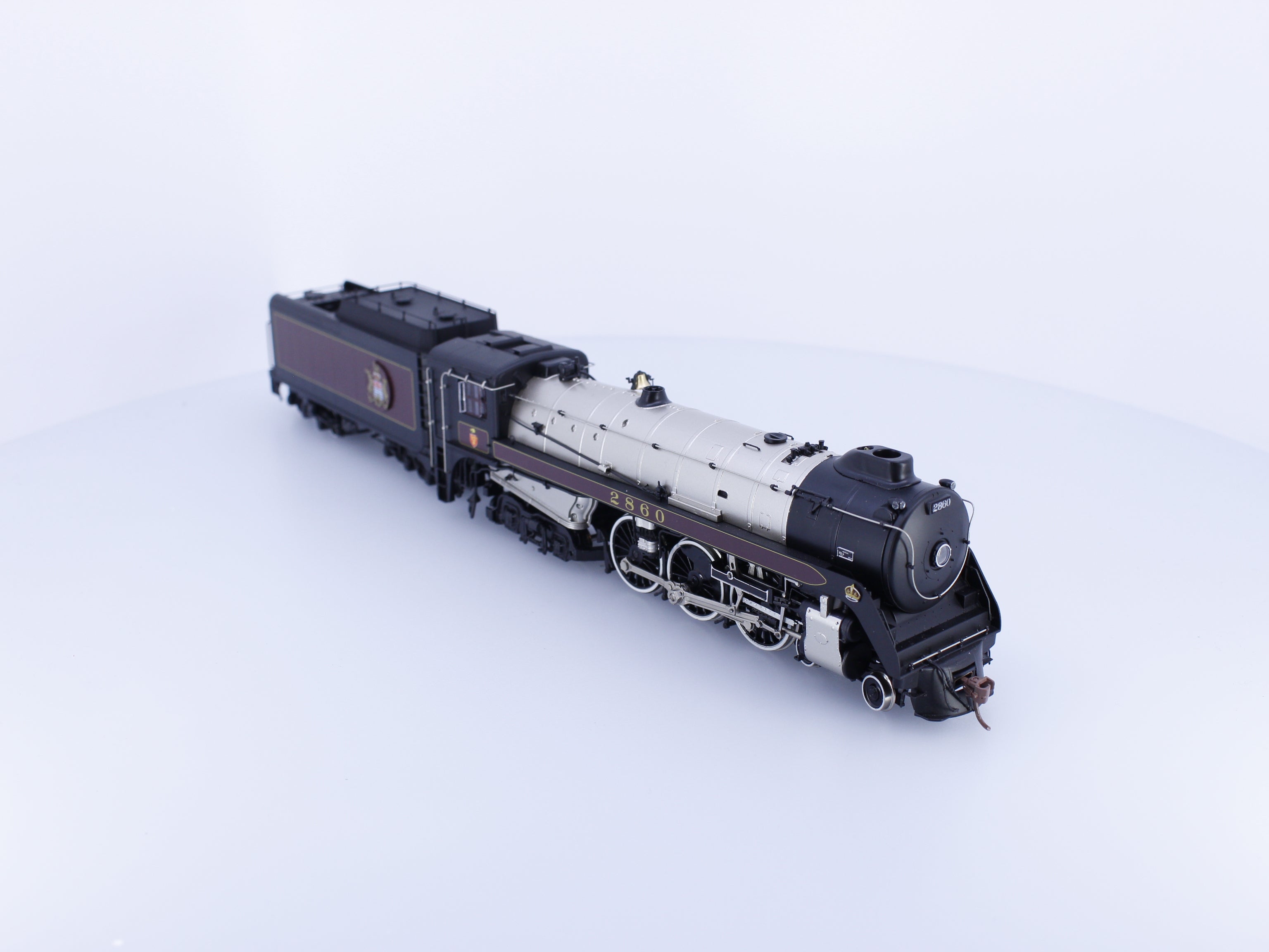 Rapido 600595 HO Royal Hudson H1e Oil Tender Steam Loco Un-Run Like New Rare BC Rail (BCOL) 2860 DCC & Sound (#1)