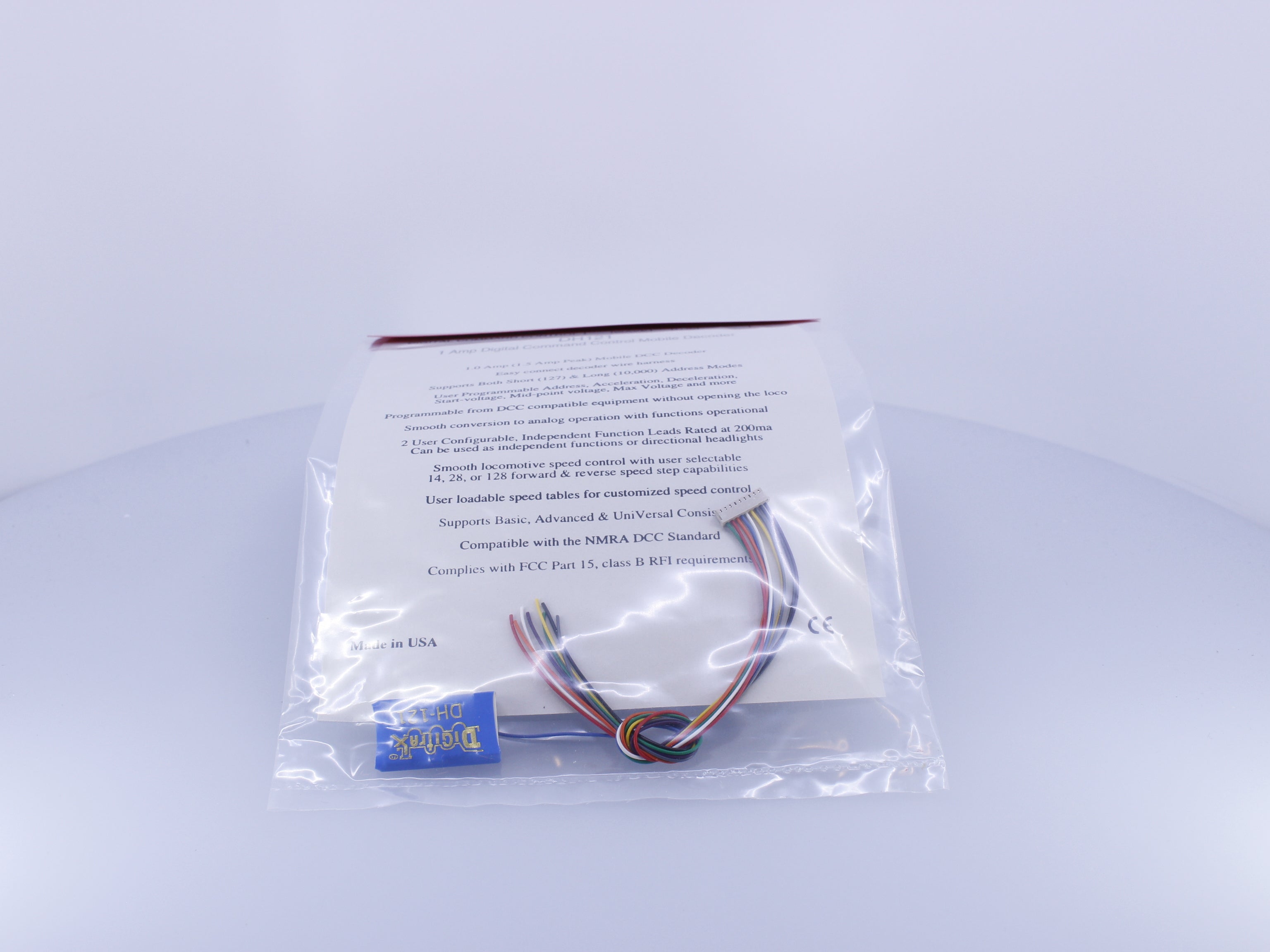 Digitrax DH121 HO 1.5 Amp. DCC Mobile Decoder (#5)