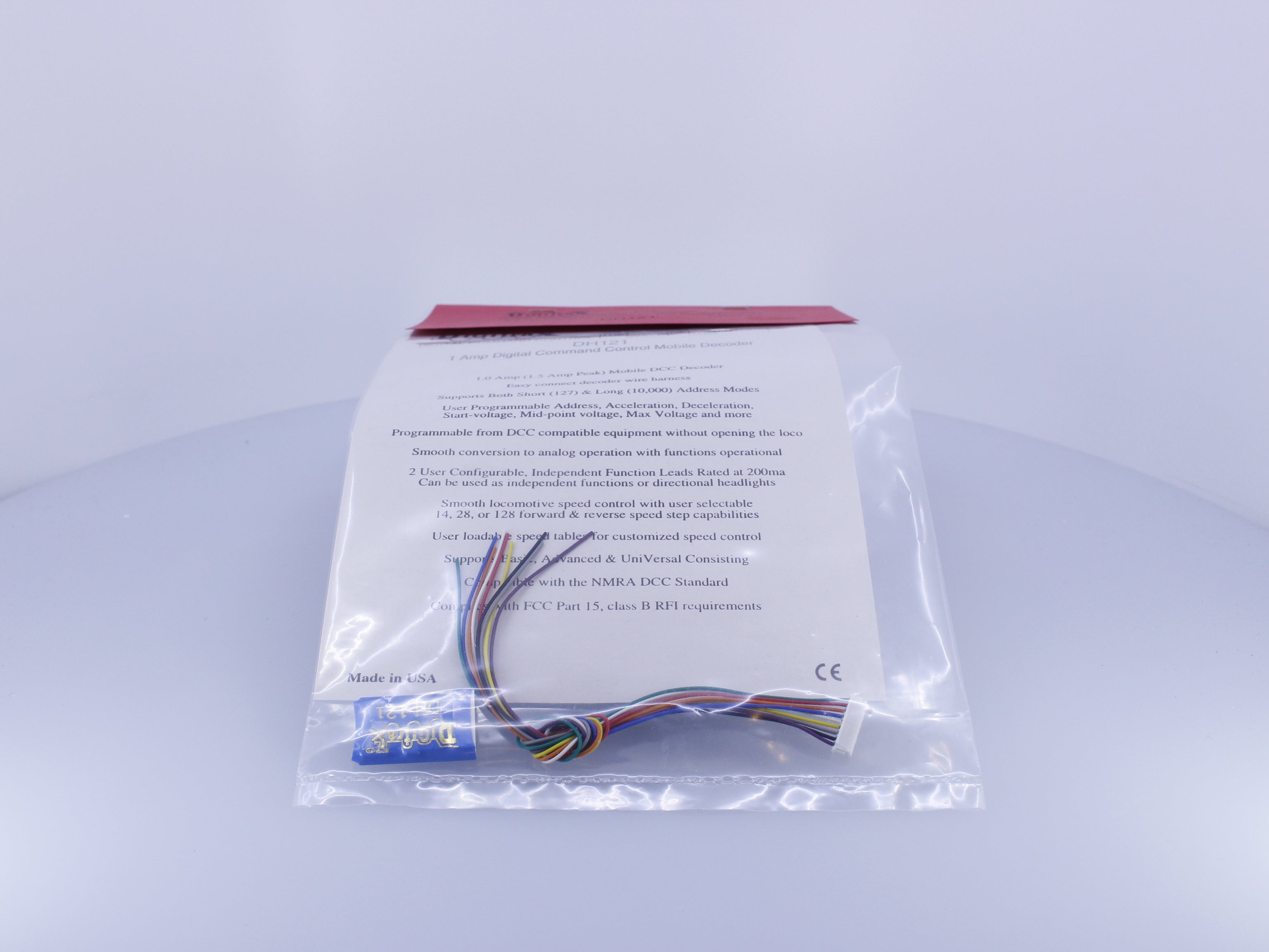 Digitrax DH121 HO 1.5 Amp. DCC Mobile Decoder (#2)