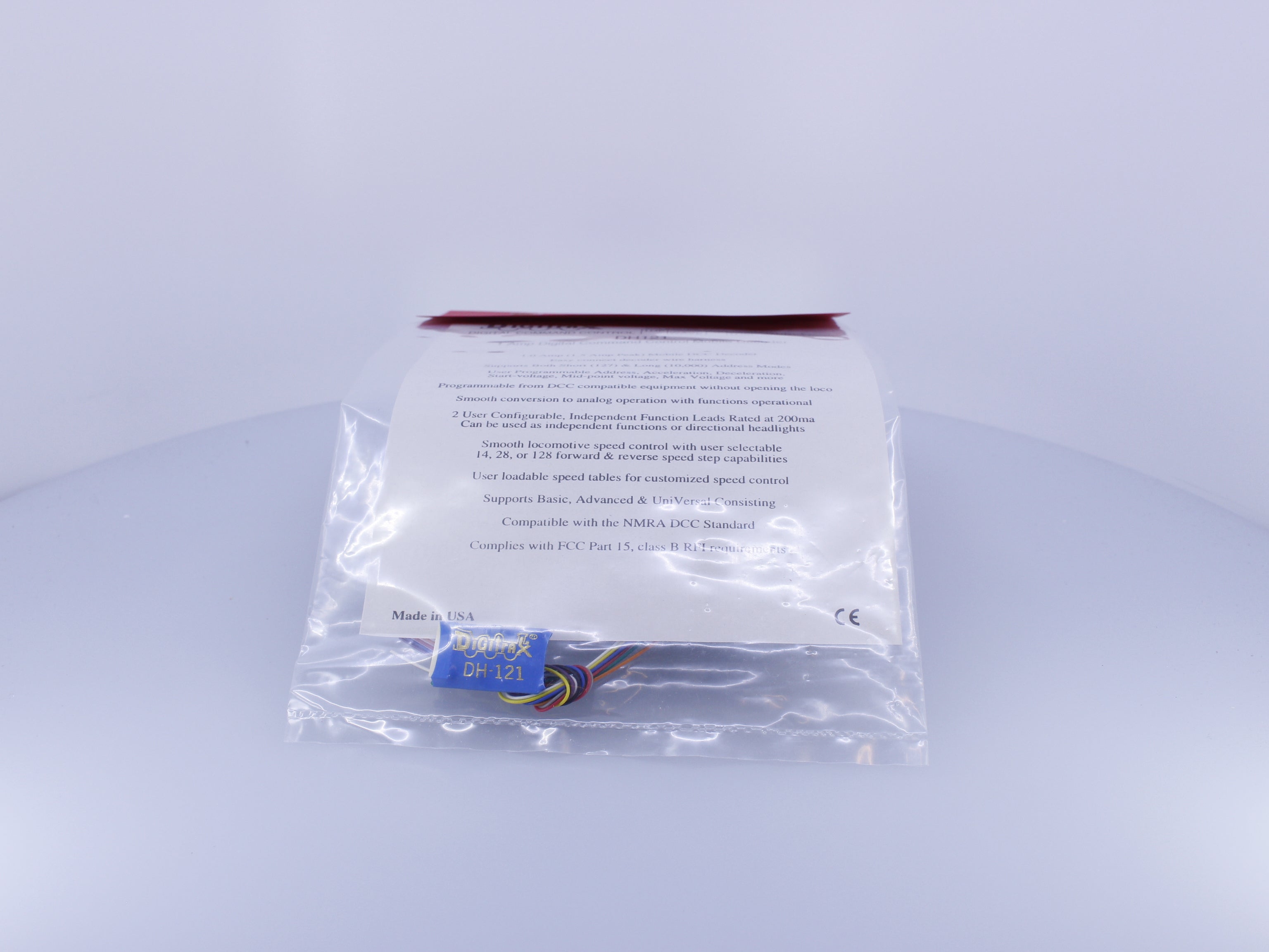 Digitrax DH121 HO 1.5 Amp. DCC Mobile Decoder (#8)