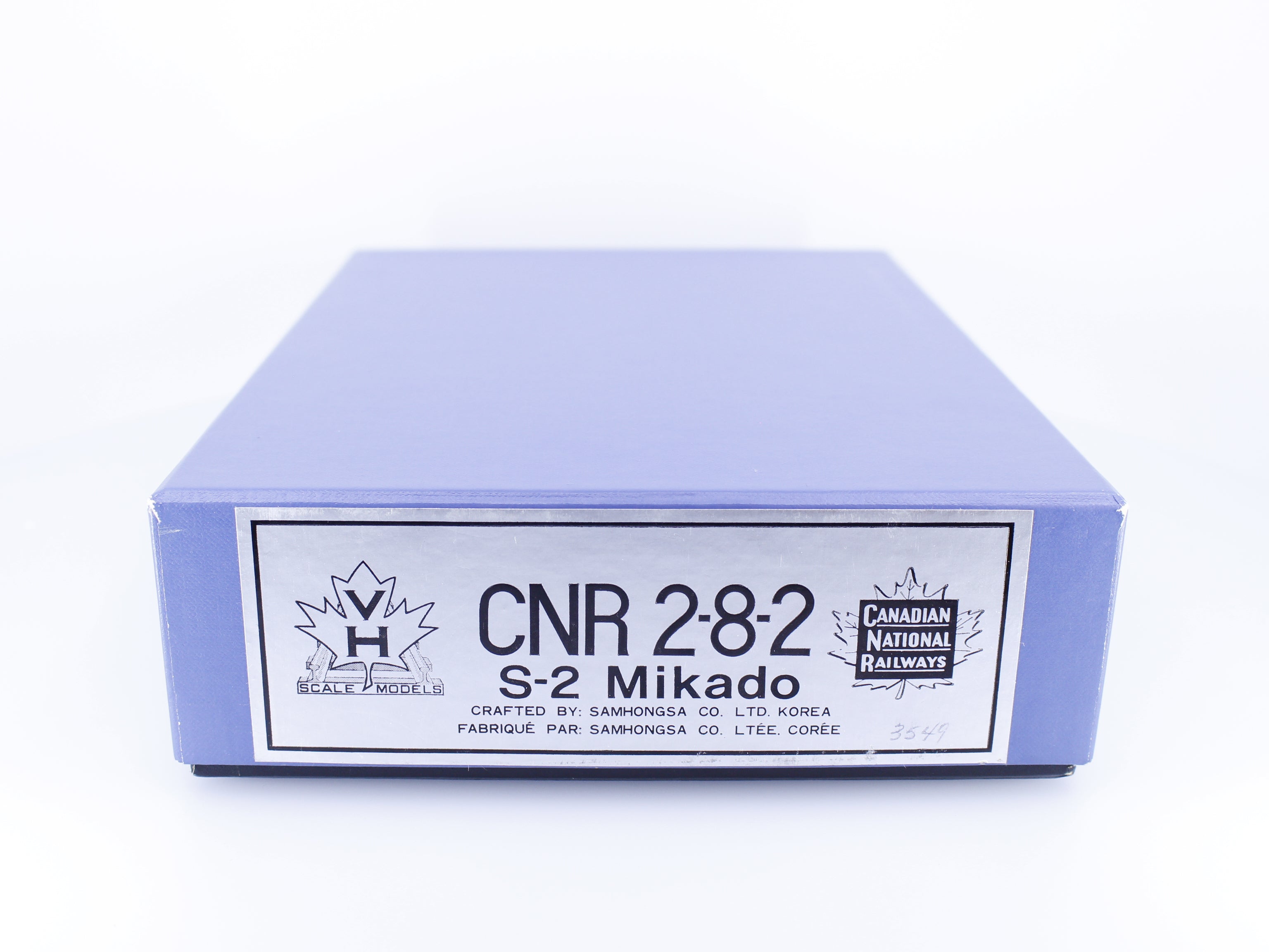 Van Hobbies CNR282S2 HO Brass 2-8-2 S-2 Mikado Steam Locomotive Professionally Painted Canadian National (CN) 3549 Analog DC