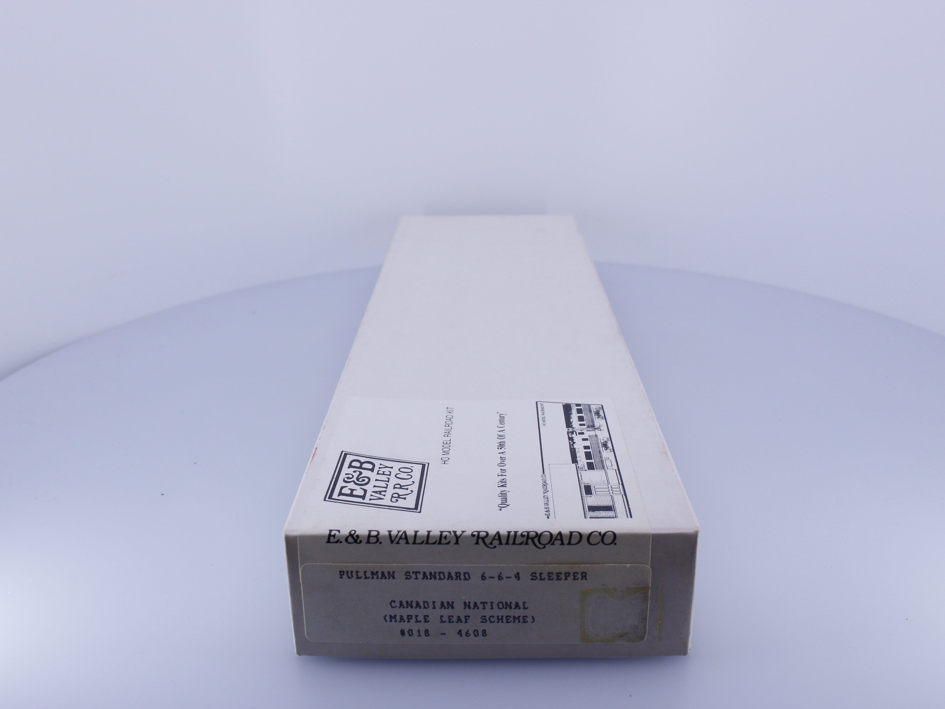 E & B Valley Railroad Co. 018-4608 HO Pullman Standard 6-6-4 Sleeper Kit Canadian National (CN)