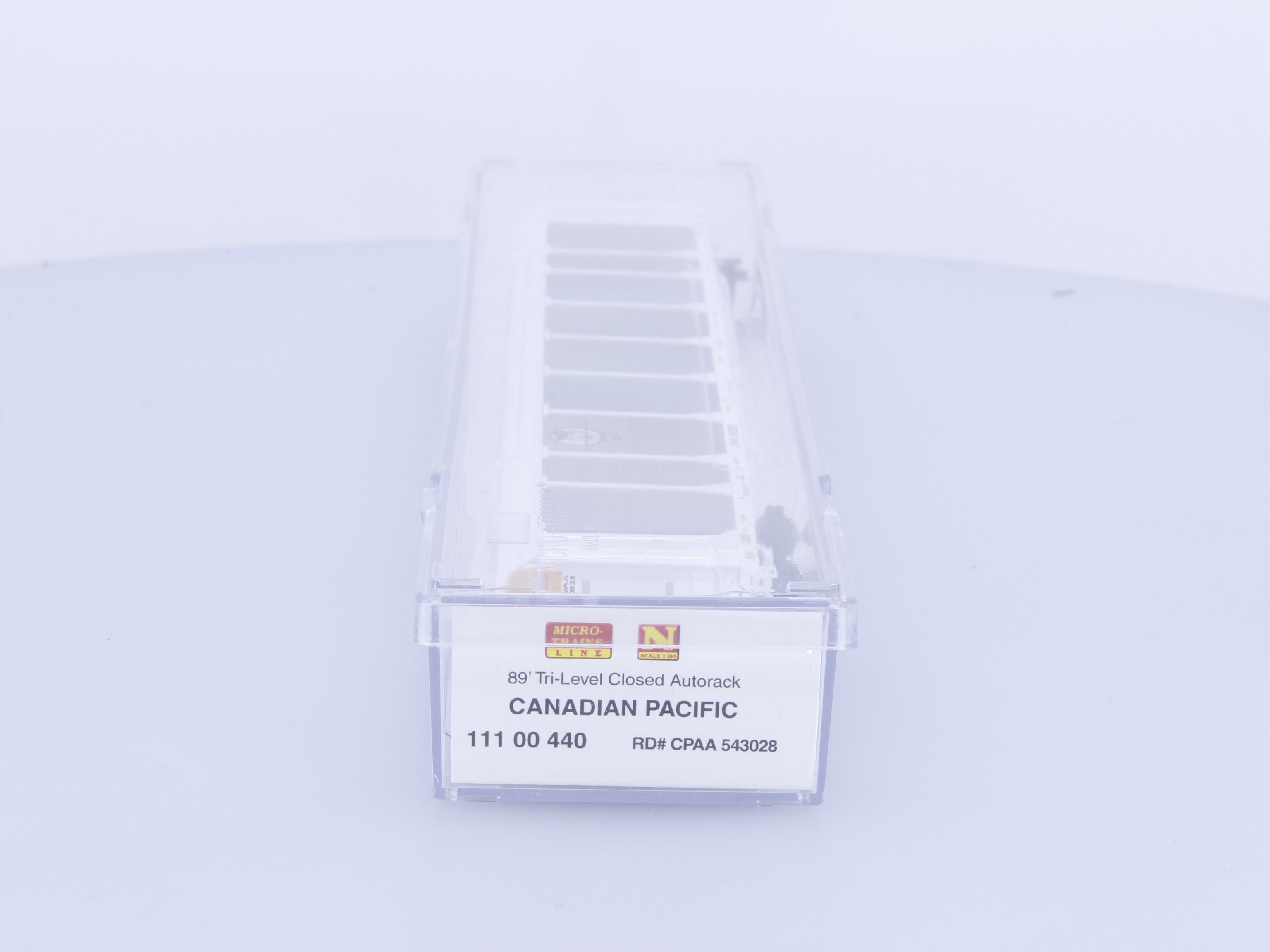 Micro Trains 11100440 N 89' Tri-Level Closed Auto Rack Canadian Pacific (CP) 543028