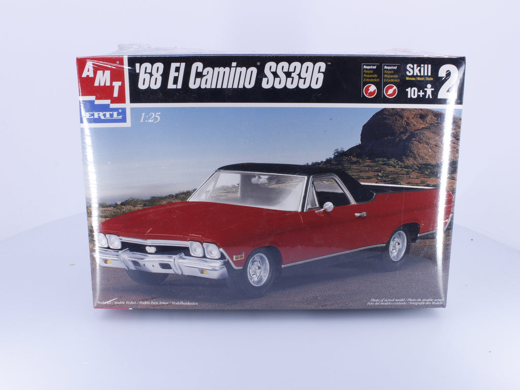 AMT 8017 G 1968 Chevrolet El Camino SS396 Plastic Model Kit 1/25