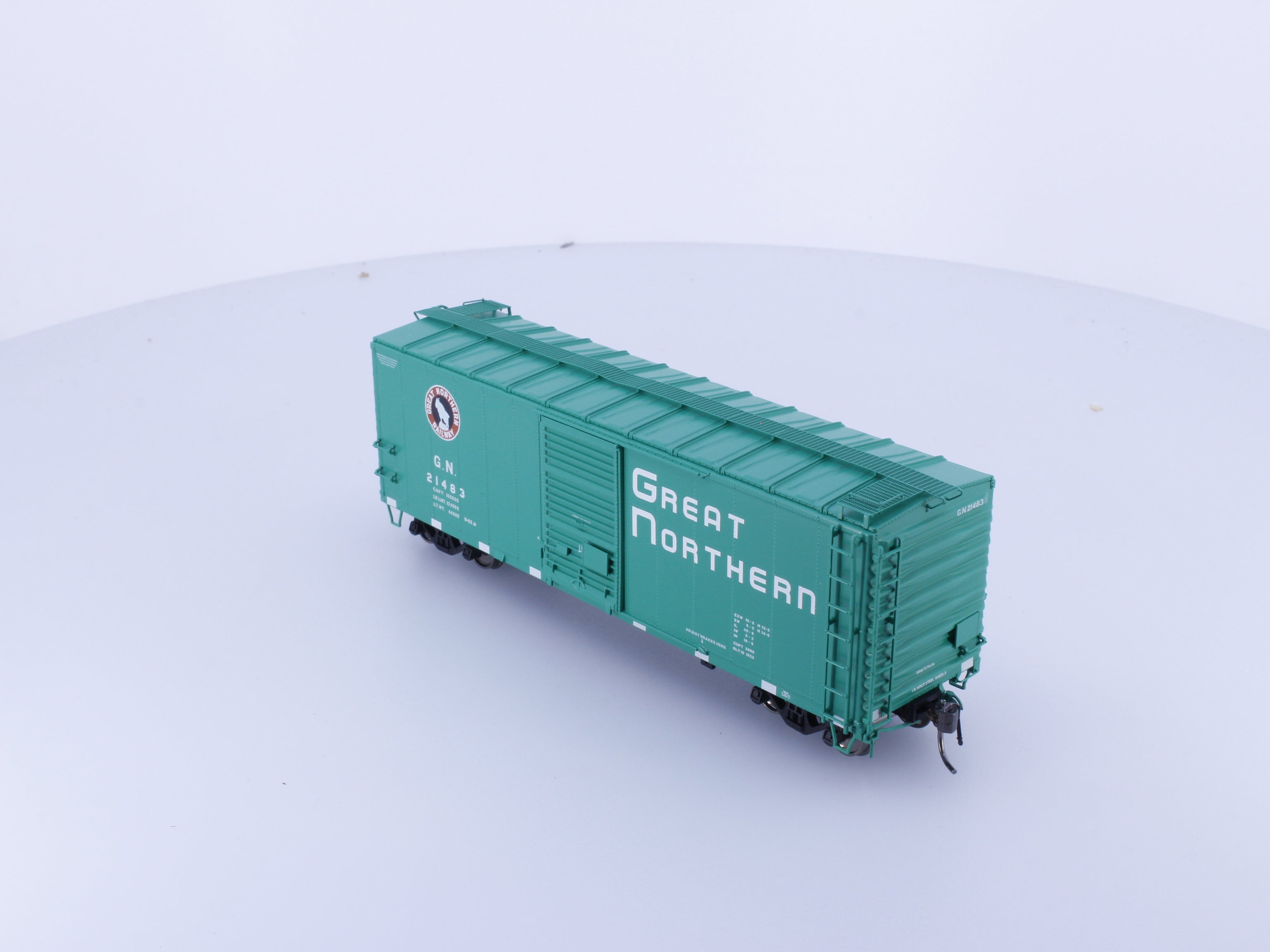 Rapido 155003A HO 40' Box Car With Early IDNE Glacier Green Great Northern (GN) 21483
