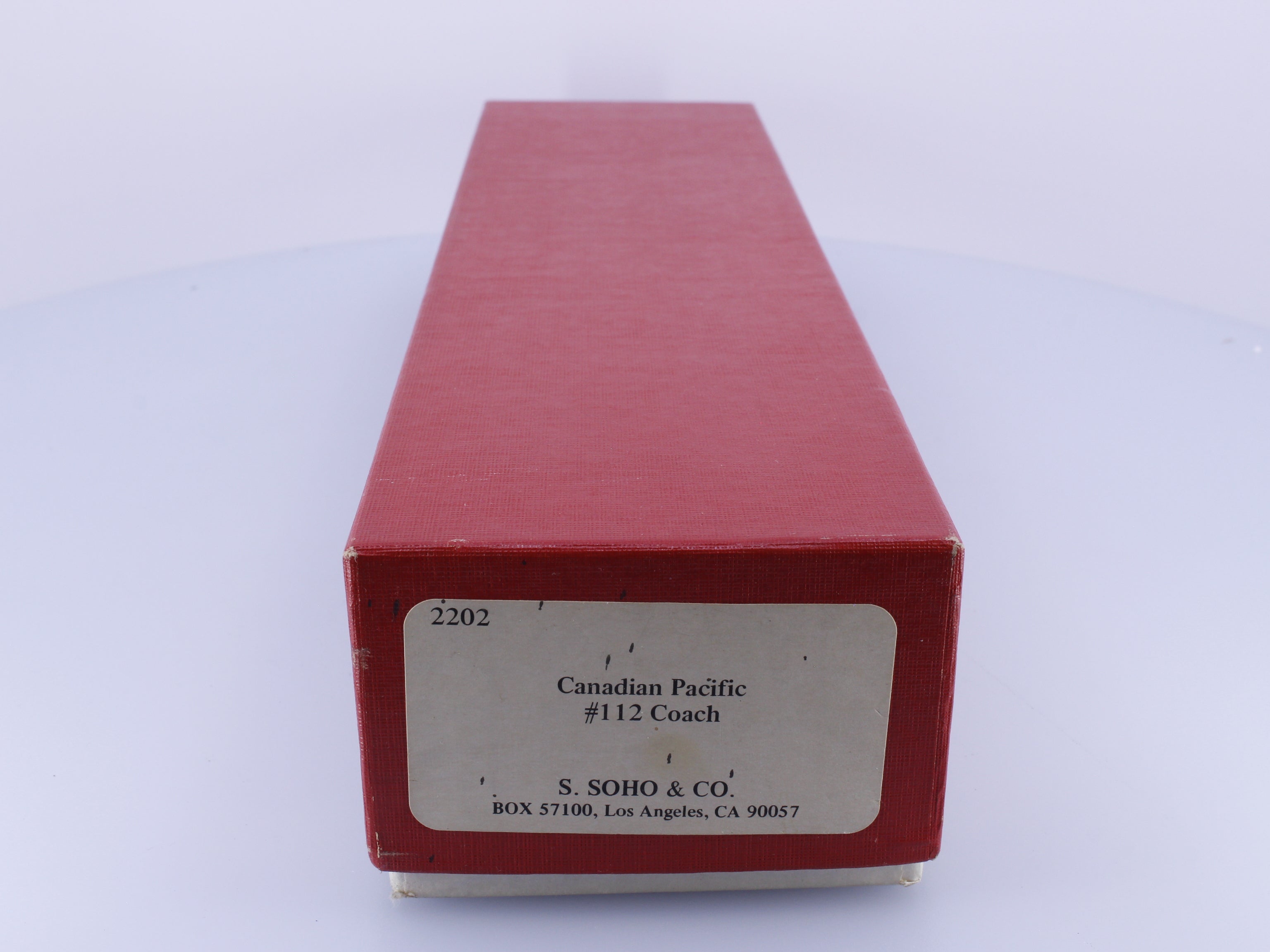 S.Soho & Co. 2202 HO Brass 112 Passenger Coach Canadian Pacific (CP)