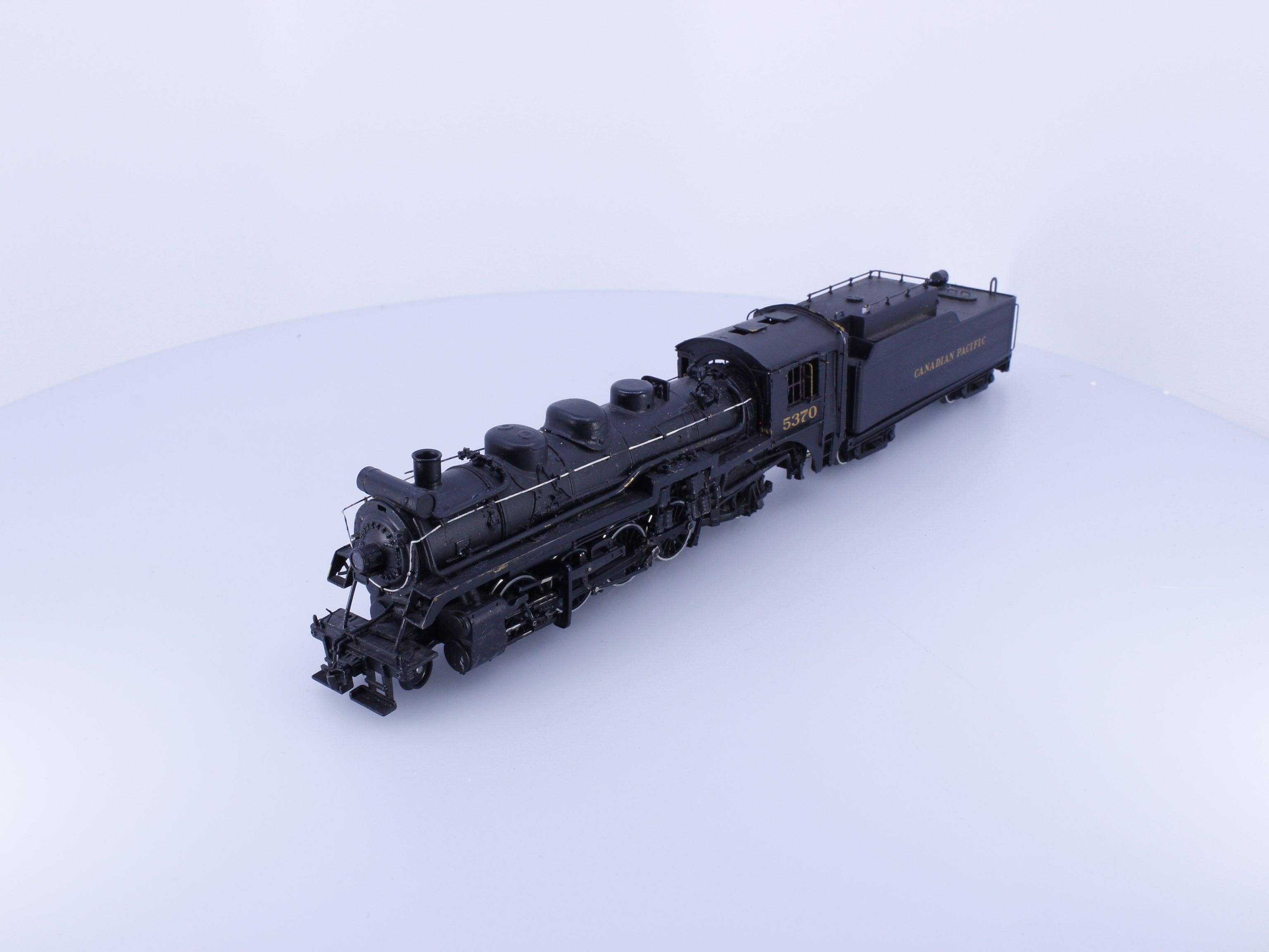 Brass 5370CP HO Brass 2-8-2 Mikado Steam Locomotive Painted Canadian Pacific (CP) 5370 DCC & Sound