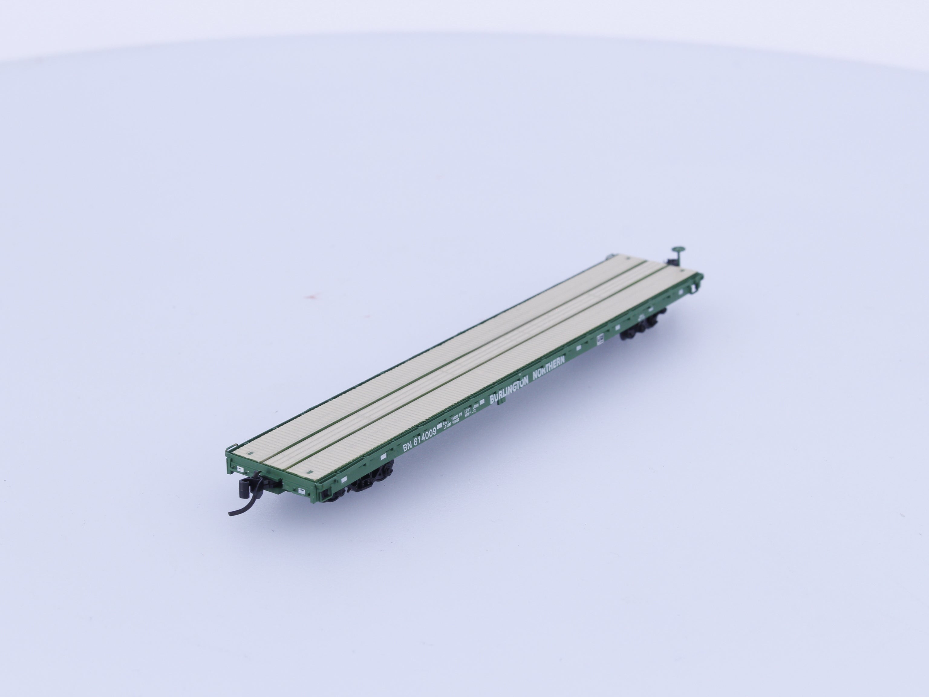 InterMountain 66402-01 N 60' Flatcar Burlington Northern (BN) 614009