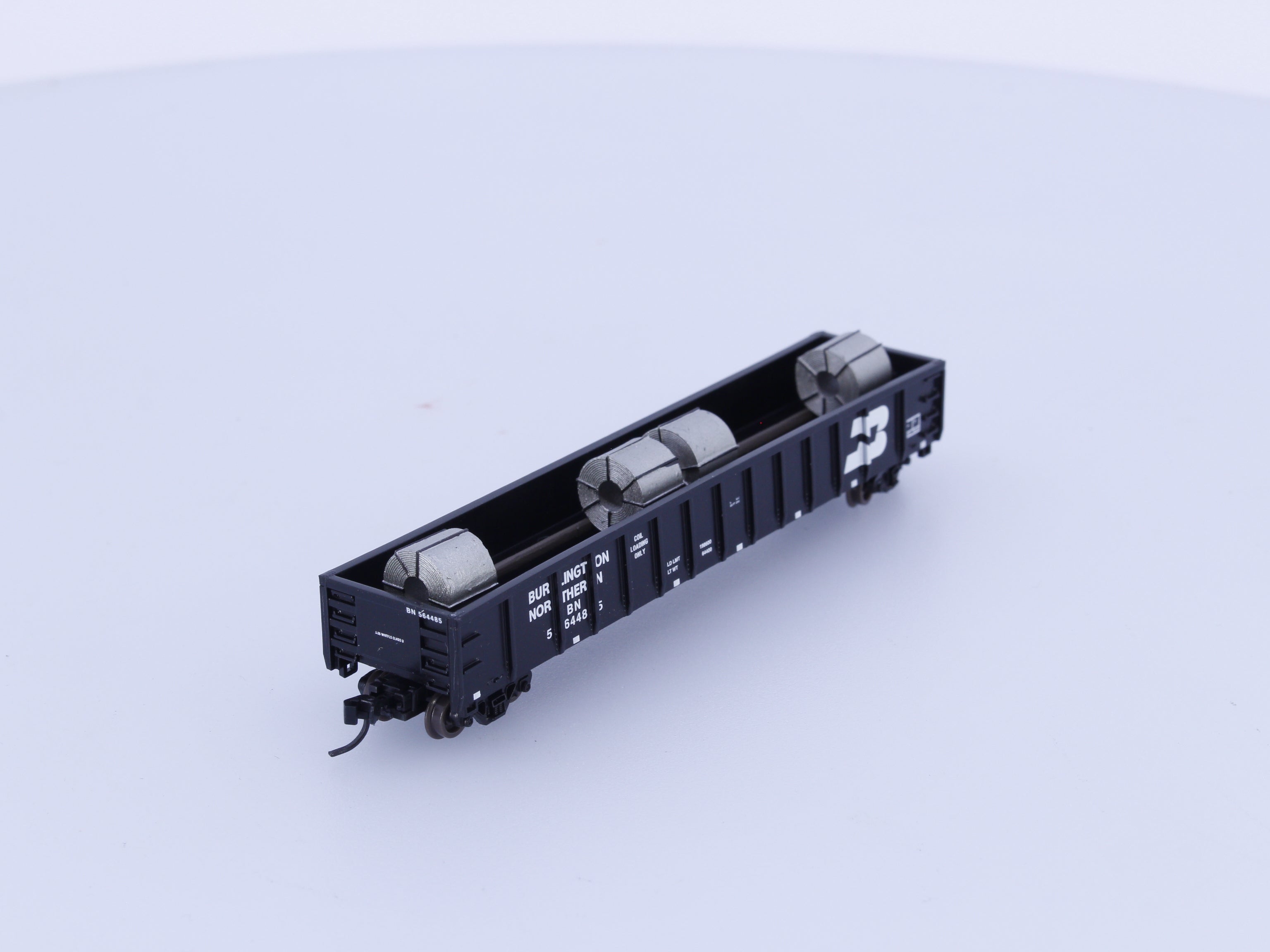 Athearn 11451 N 52' Mill Gondola w/ Steel Coil Load Burlington Northern (BN) 564485