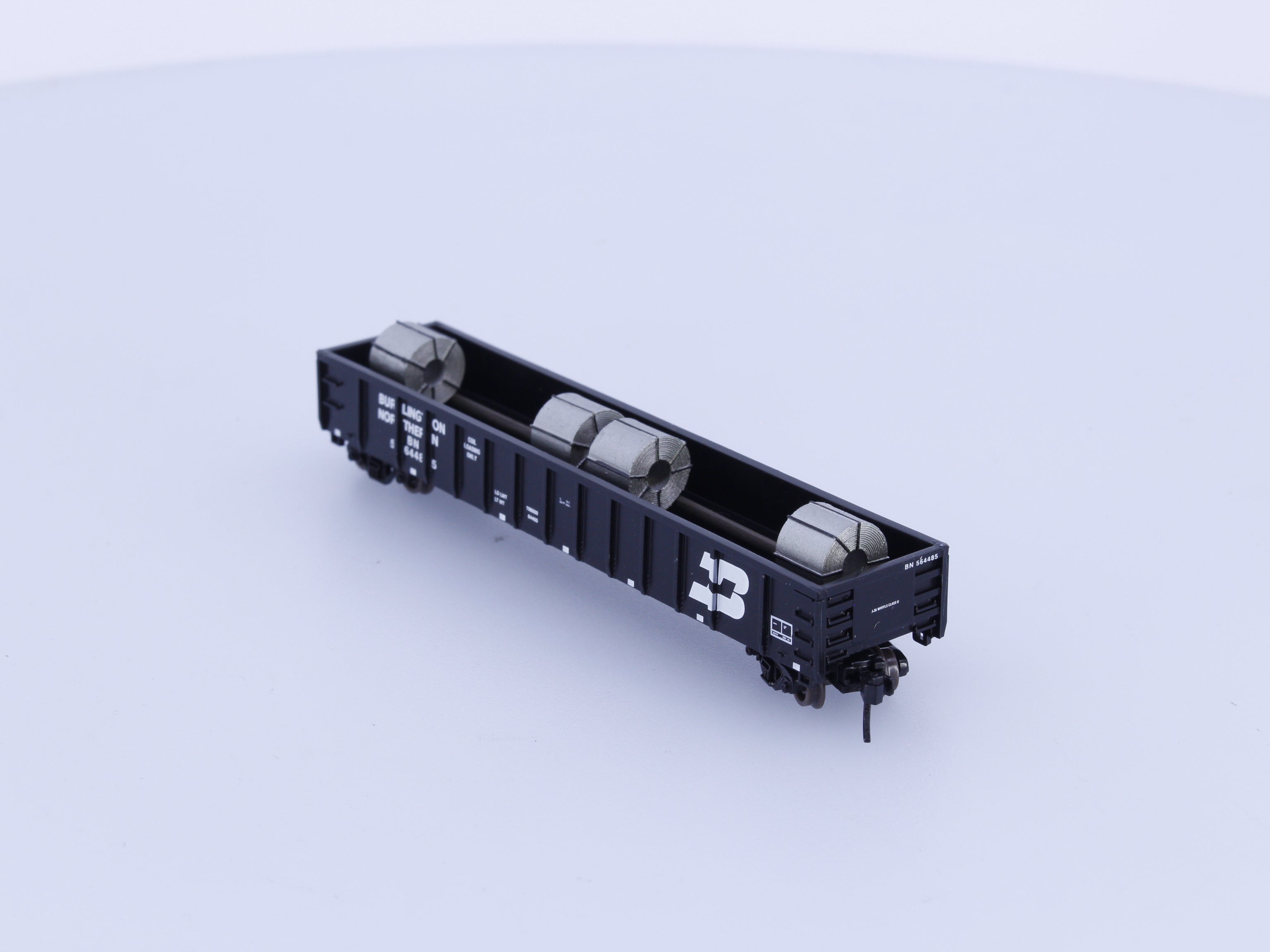 Athearn 11451 N 52' Mill Gondola w/ Steel Coil Load Burlington Northern (BN) 564485