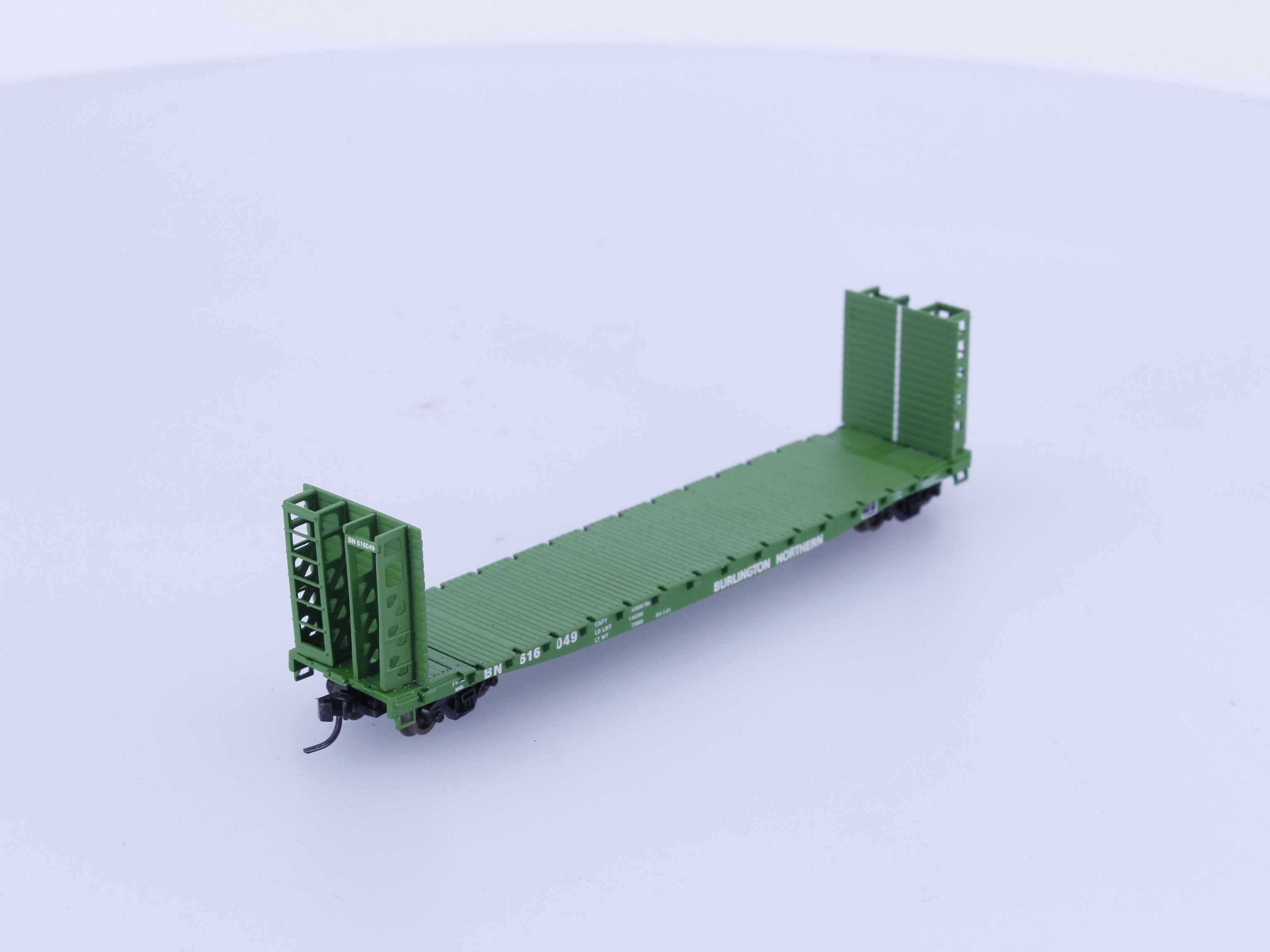 Athearn 10872 N 53' Bulkhead Flat Burlington Northern (BN) 616049 (#1)