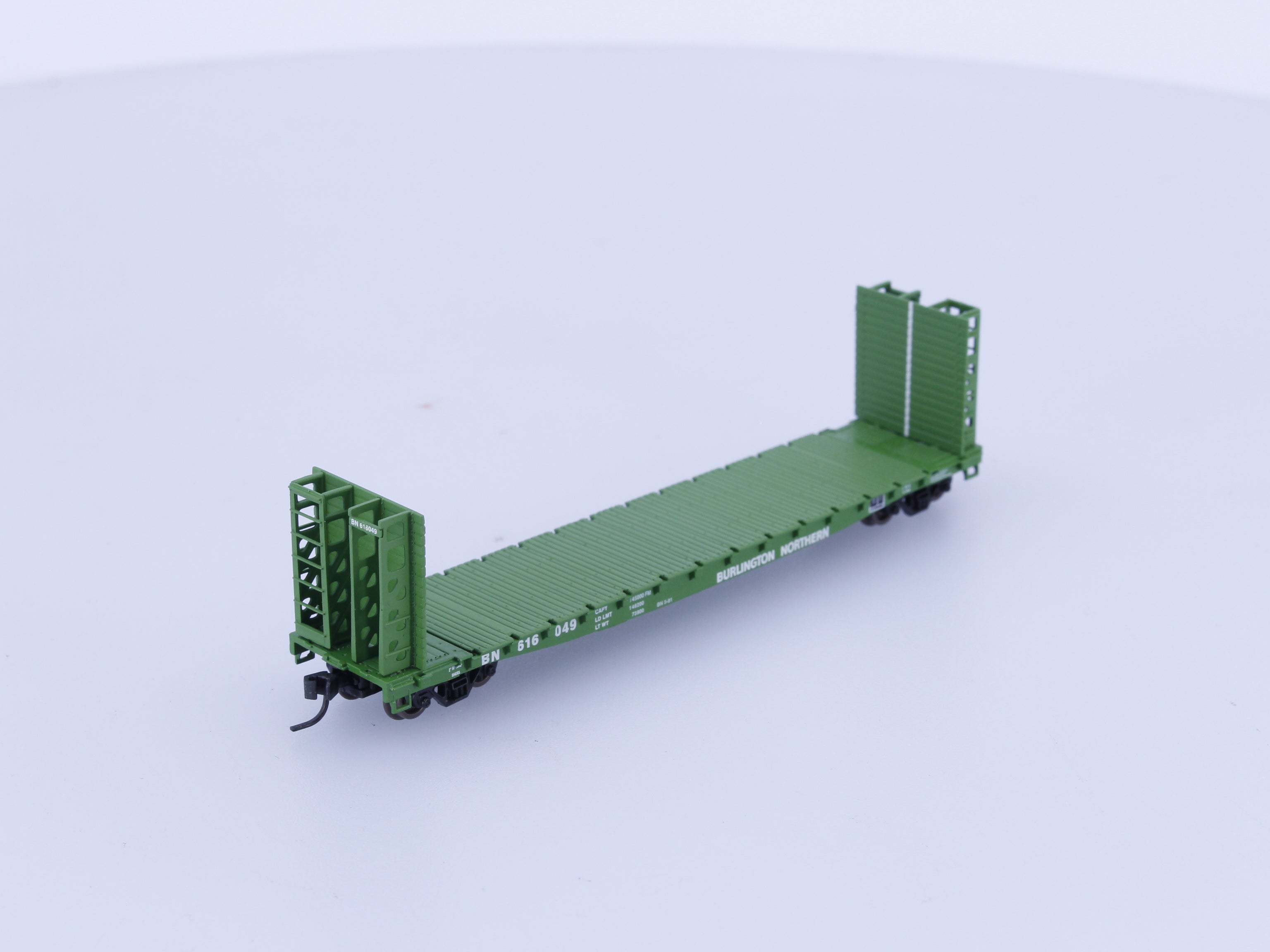 Athearn 10872 N 53' Bulkhead Flat Burlington Northern (BN) 616049 (#2)