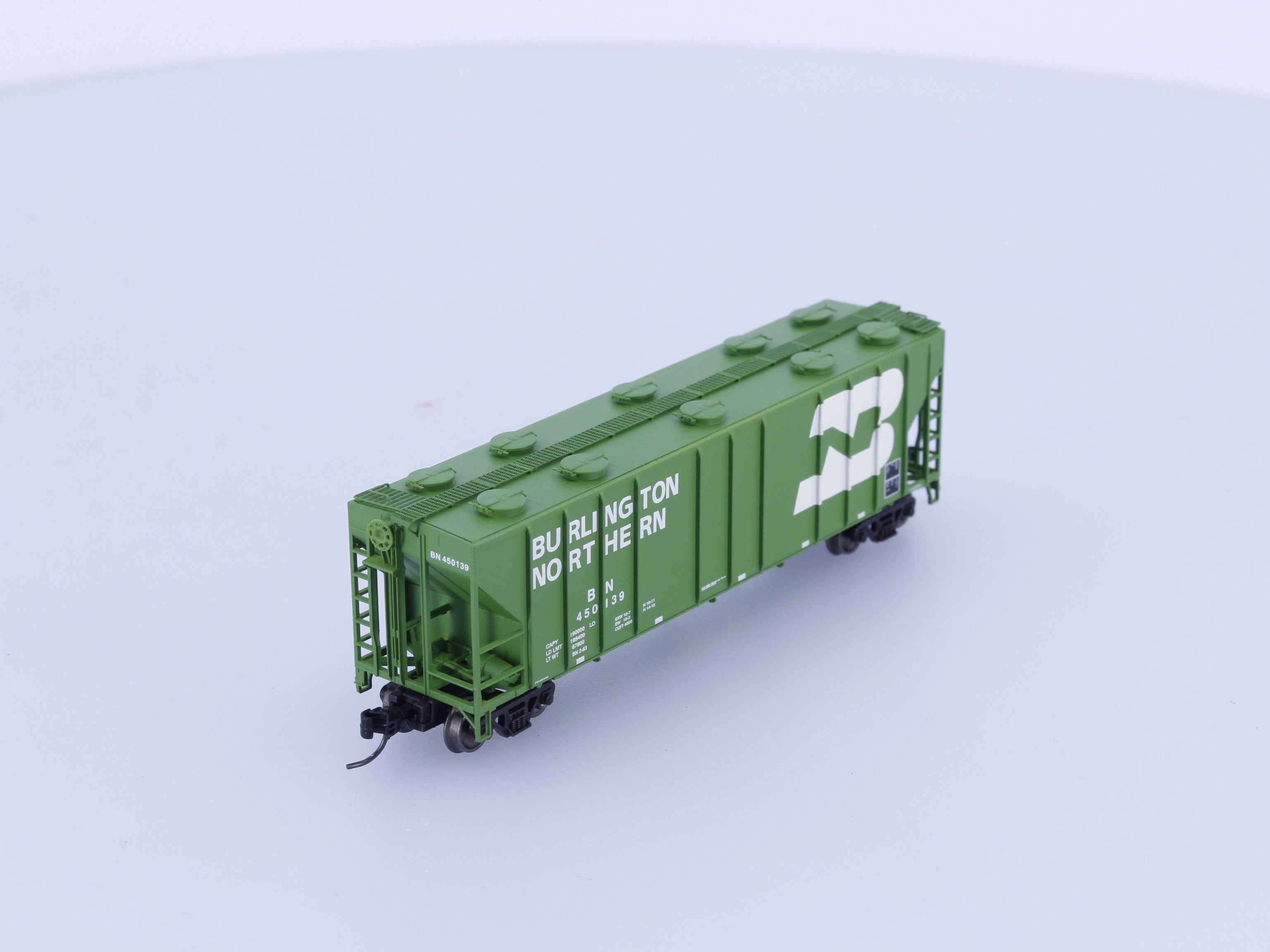 ExactRail EN-50612-2 N P-S 4000 Covered Hopper Car Burlington Northern (BN) 450139