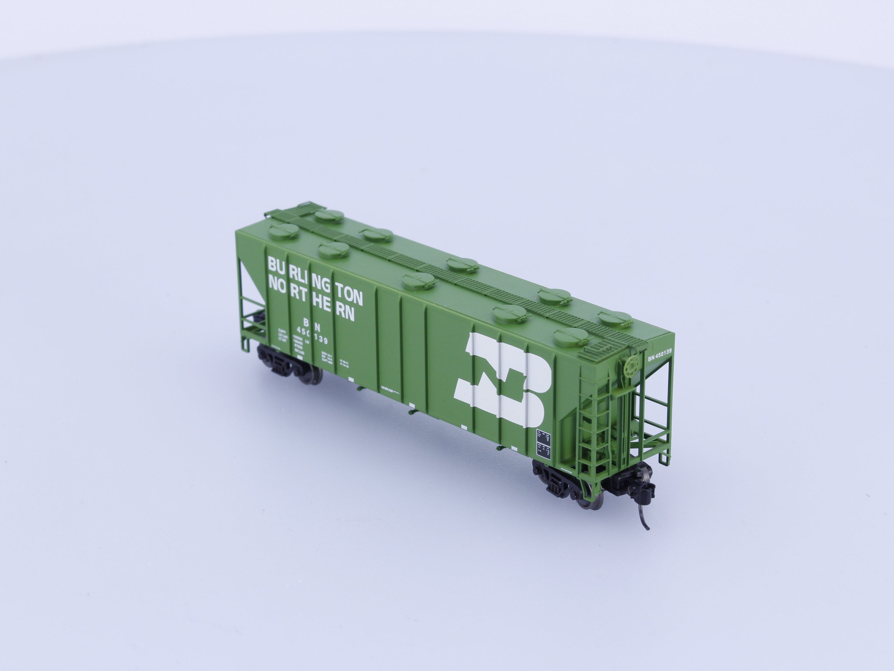 ExactRail EN-50612-2 N P-S 4000 Covered Hopper Car Burlington Northern (BN) 450139