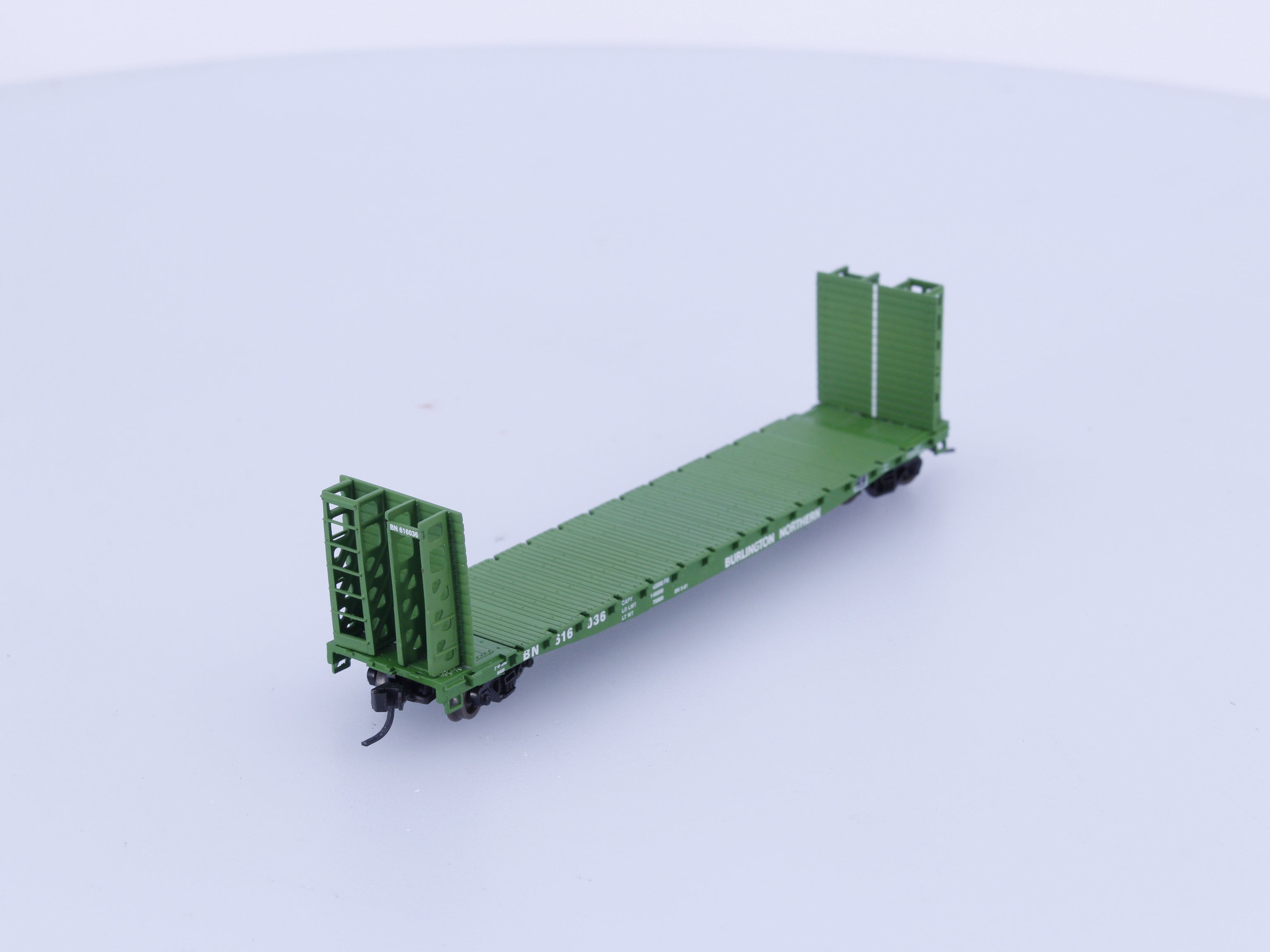 Athearn 10871 N 53' Bulkhead Flat Burlington Northern (BN) 616036 (#1)