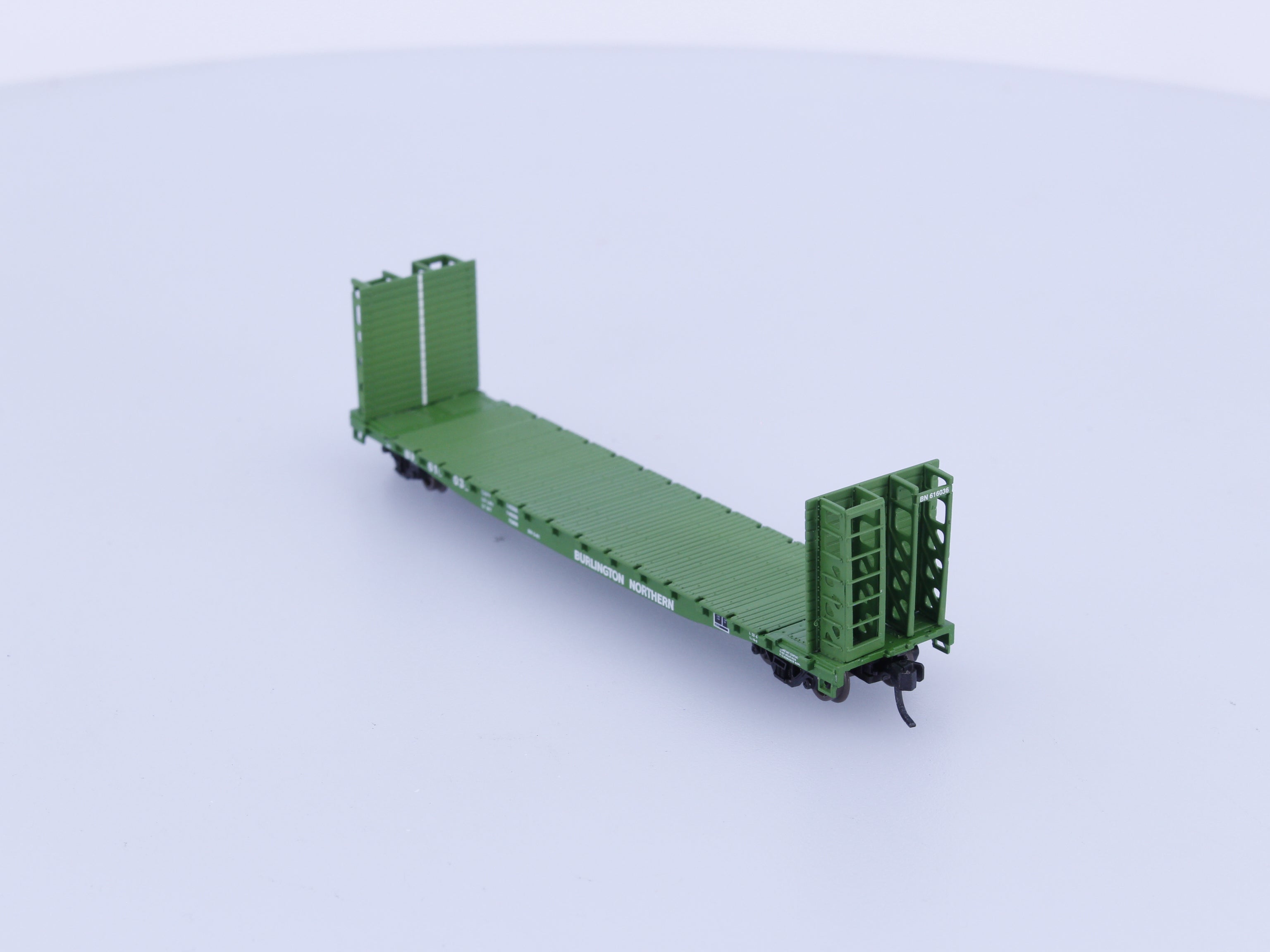Athearn 10871 N 53' Bulkhead Flat Burlington Northern (BN) 616036 (#1)