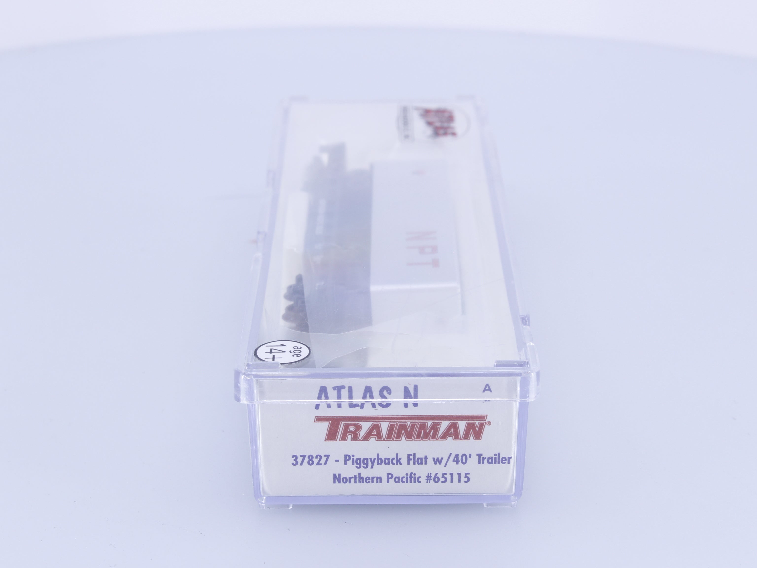 Atlas 37827 N Piggy Back Flat w/40' Trailer Northern Pacific (NP) 65115