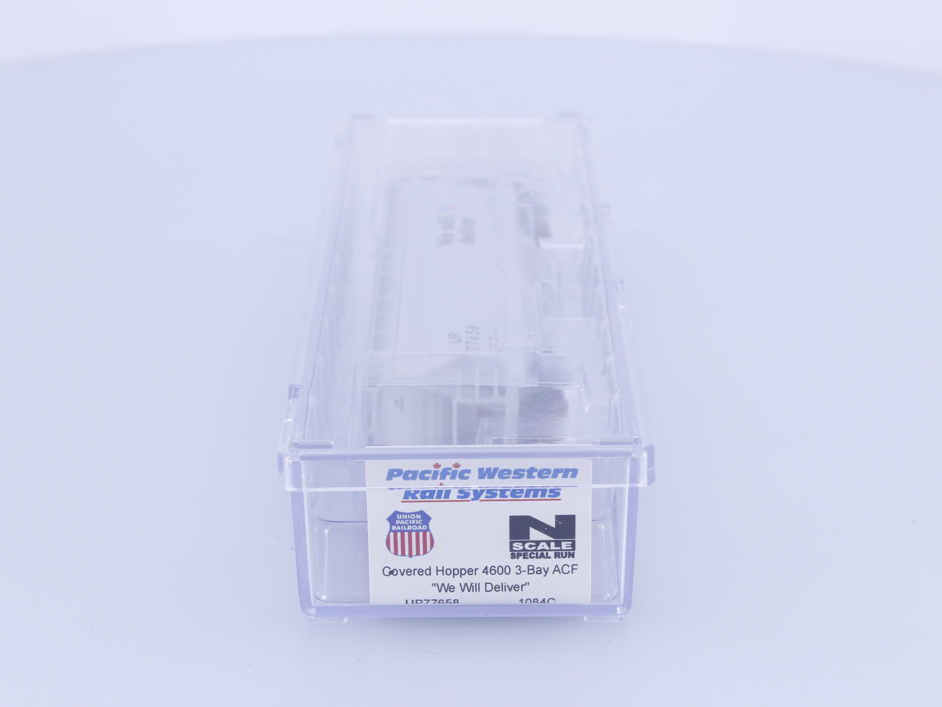 Pacific Western Rail Systems 1084C N Covered Hopper 4600 3 Bay ACF Union Pacific (UP) 77658