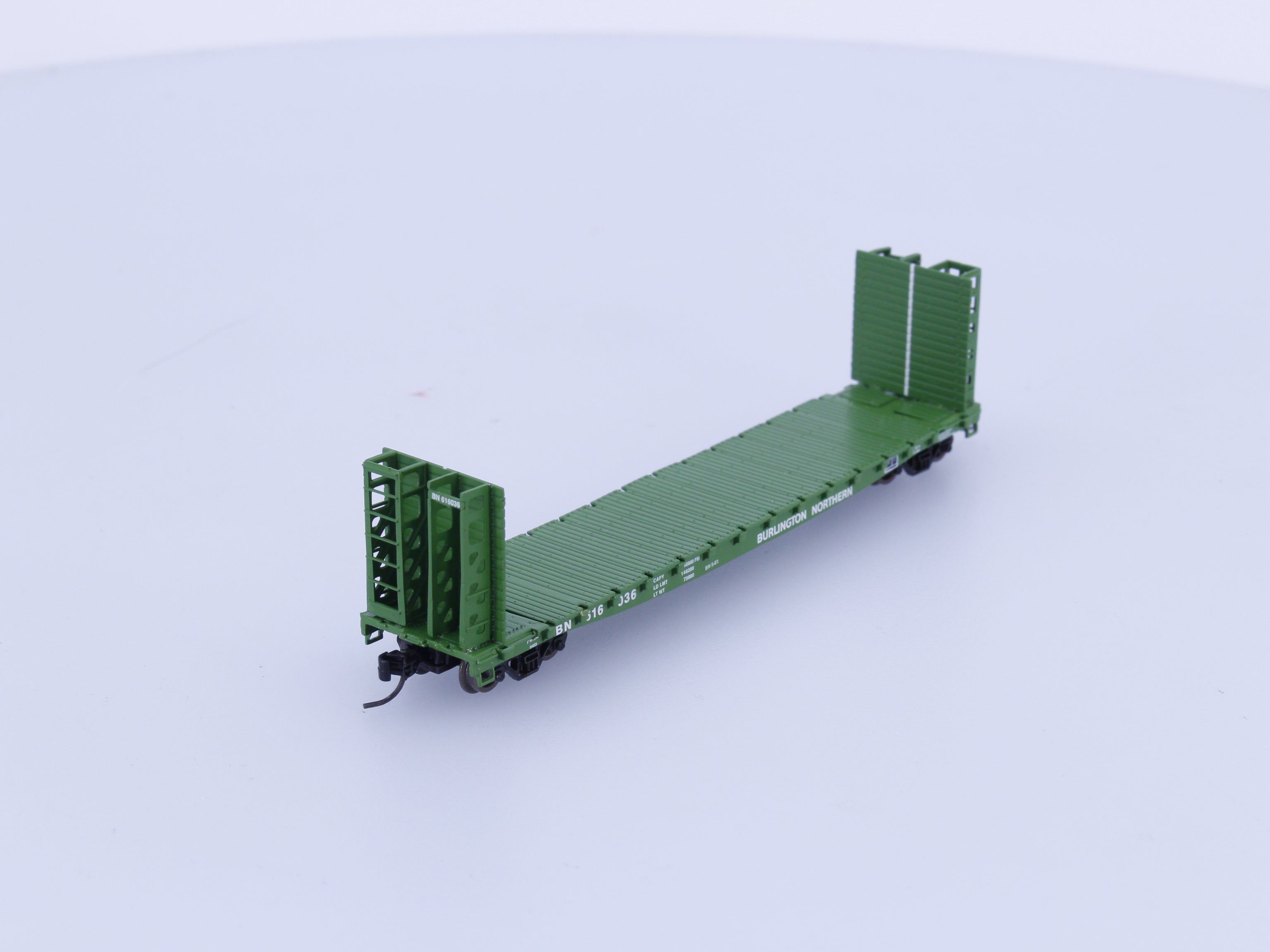 Athearn 10871 N 53' Bulkhead Flat Burlington Northern (BN) 616036 (#2)