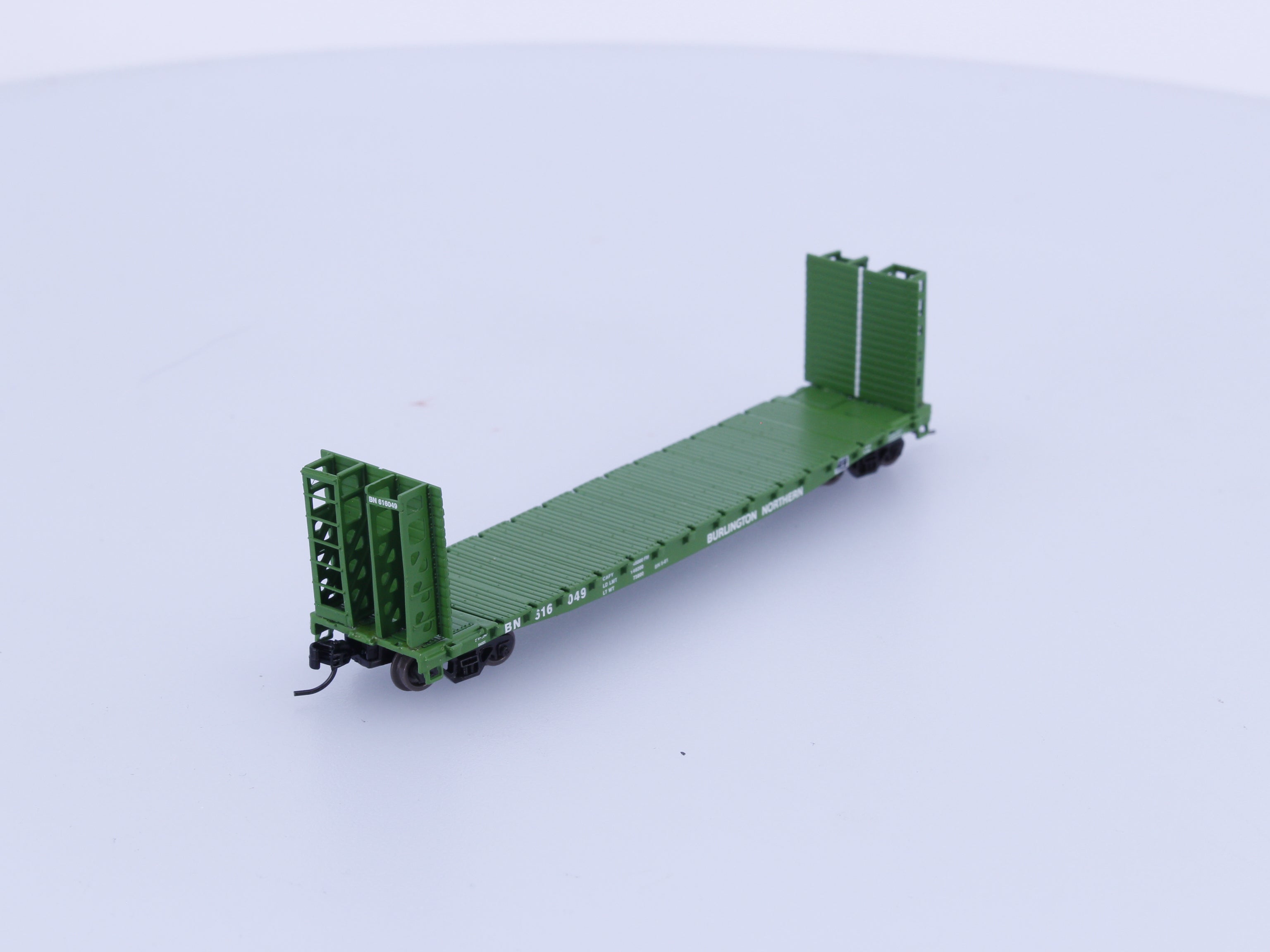 Athearn 10872 N 53' Bulkhead Flat Burlington Northern (BN) 616049 (#3)