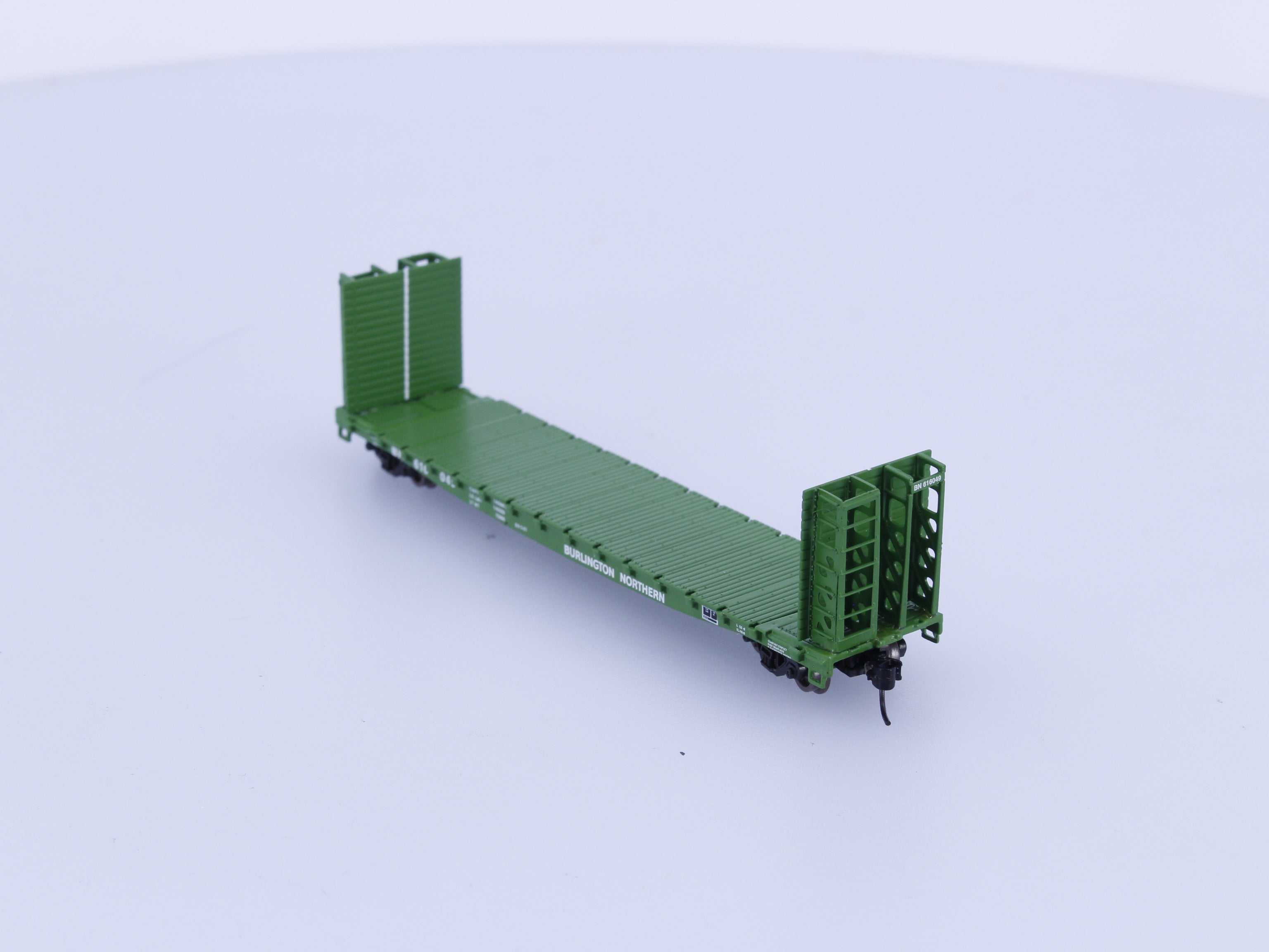 Athearn 10872 N 53' Bulkhead Flat Burlington Northern (BN) 616049 (#3)