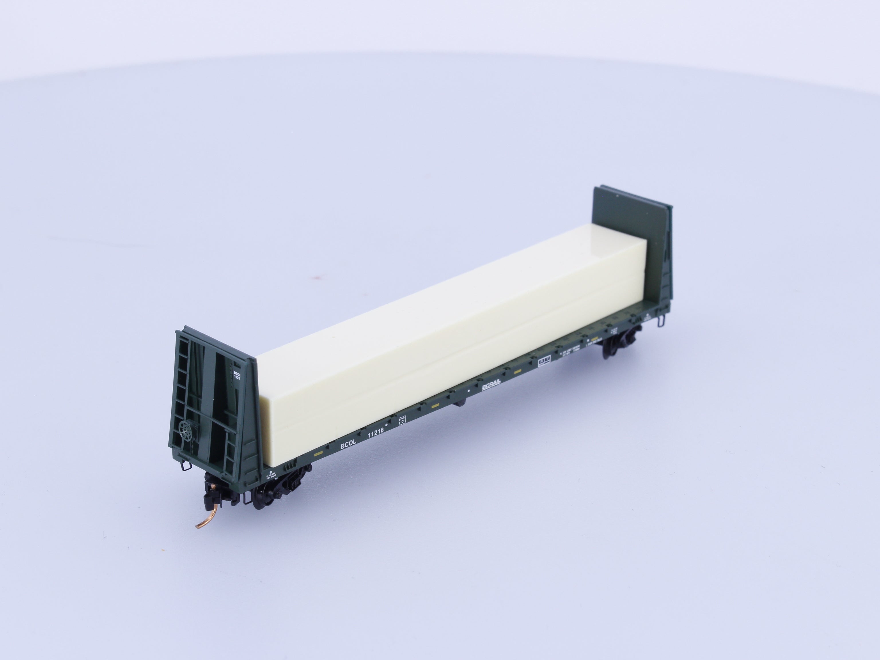 Micro Trains 05400172 N Flatcar, Bulkhead British Columbia Railway (BCOL) 11216