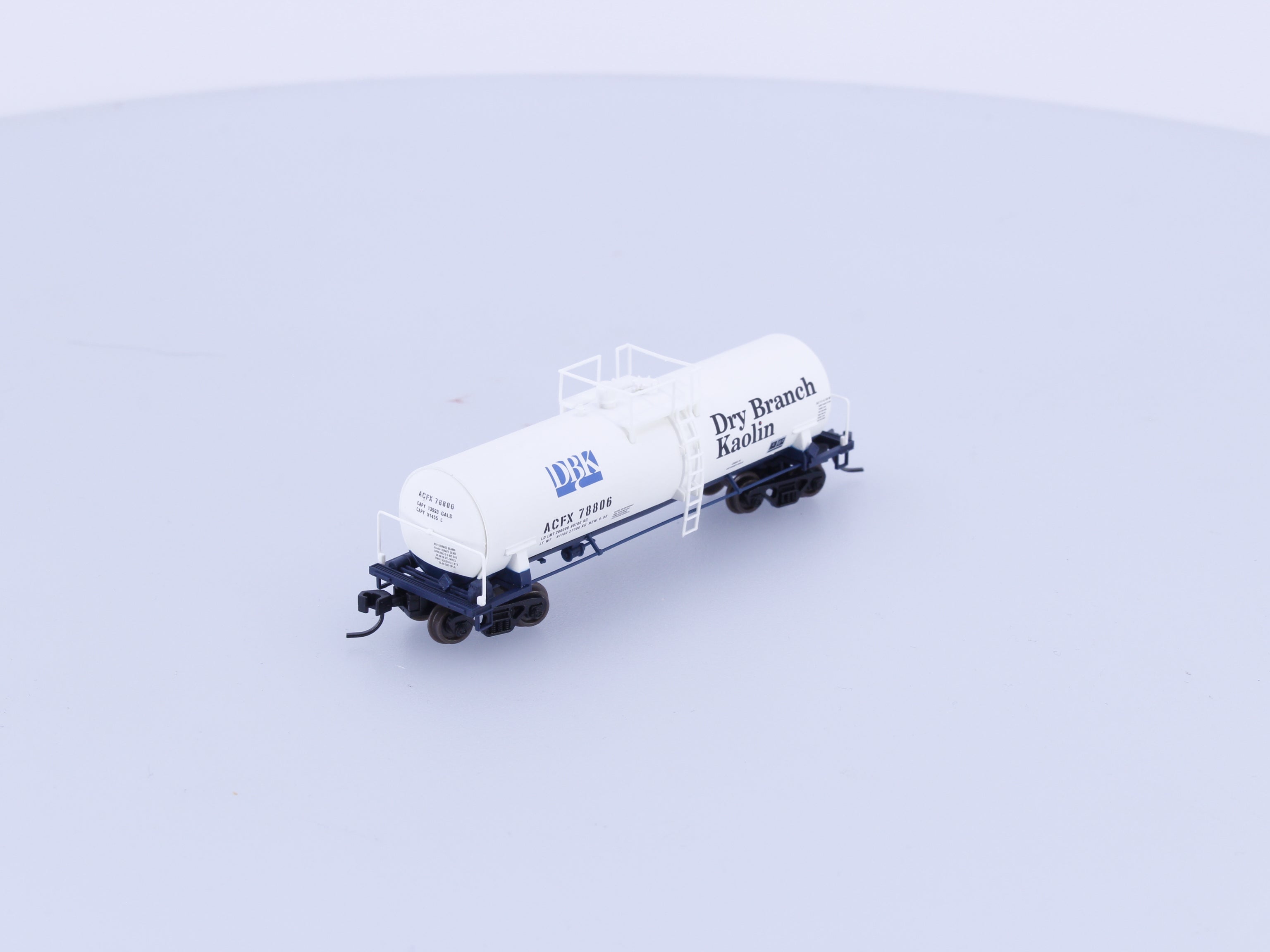Atlas 34851 N Kaolin Tank Car American Car and Foundry (ACF/ACFX) 78806