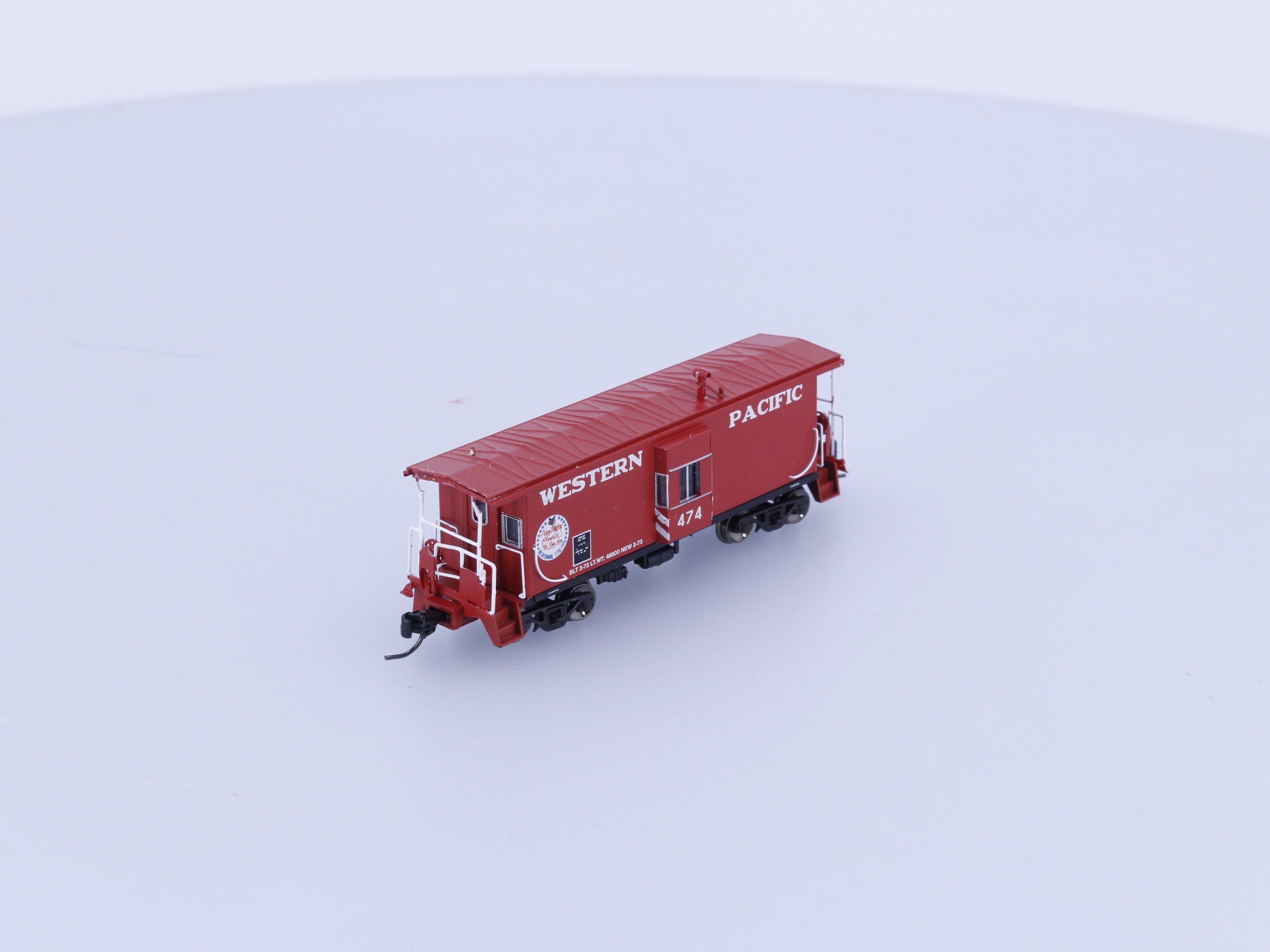 Athearn 23256 N Bay Window Caboose Western Pacific (WP) 474