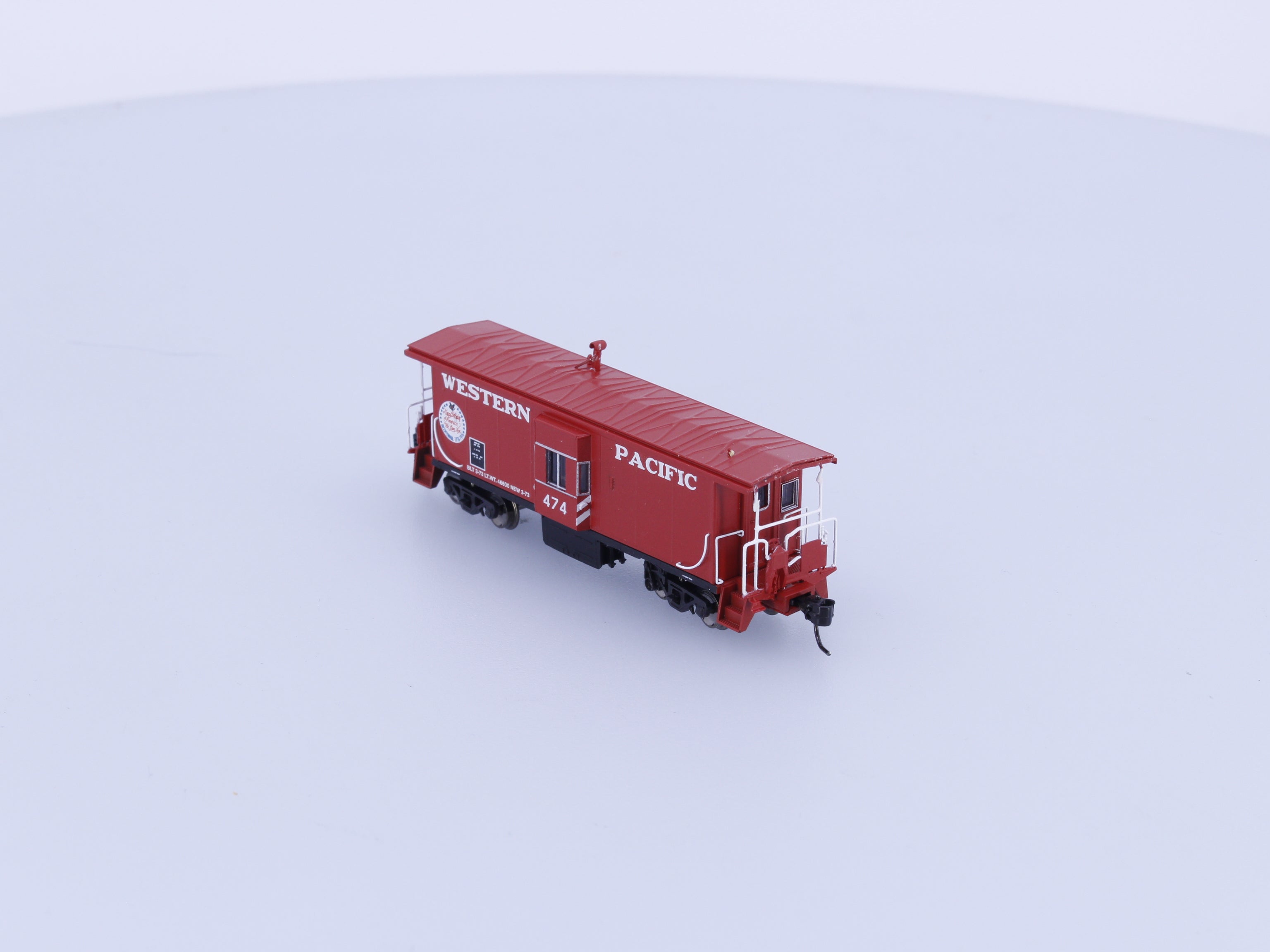 Athearn 23256 N Bay Window Caboose Western Pacific (WP) 474