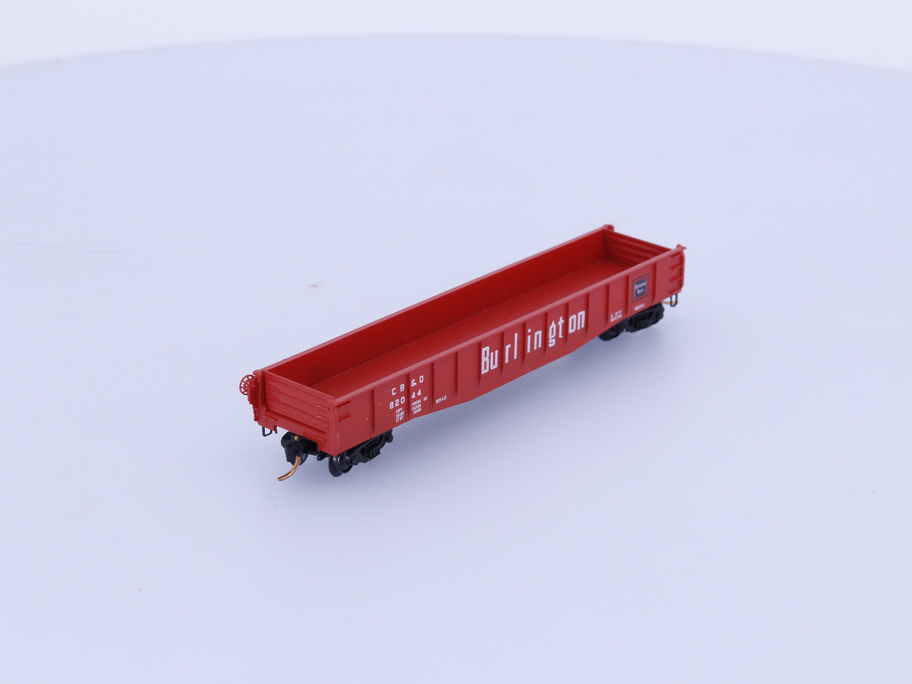Micro Trains 46031 N 50' Drop End Steel Gondola Chicago Burlington and Quincey (CBQ) 82044