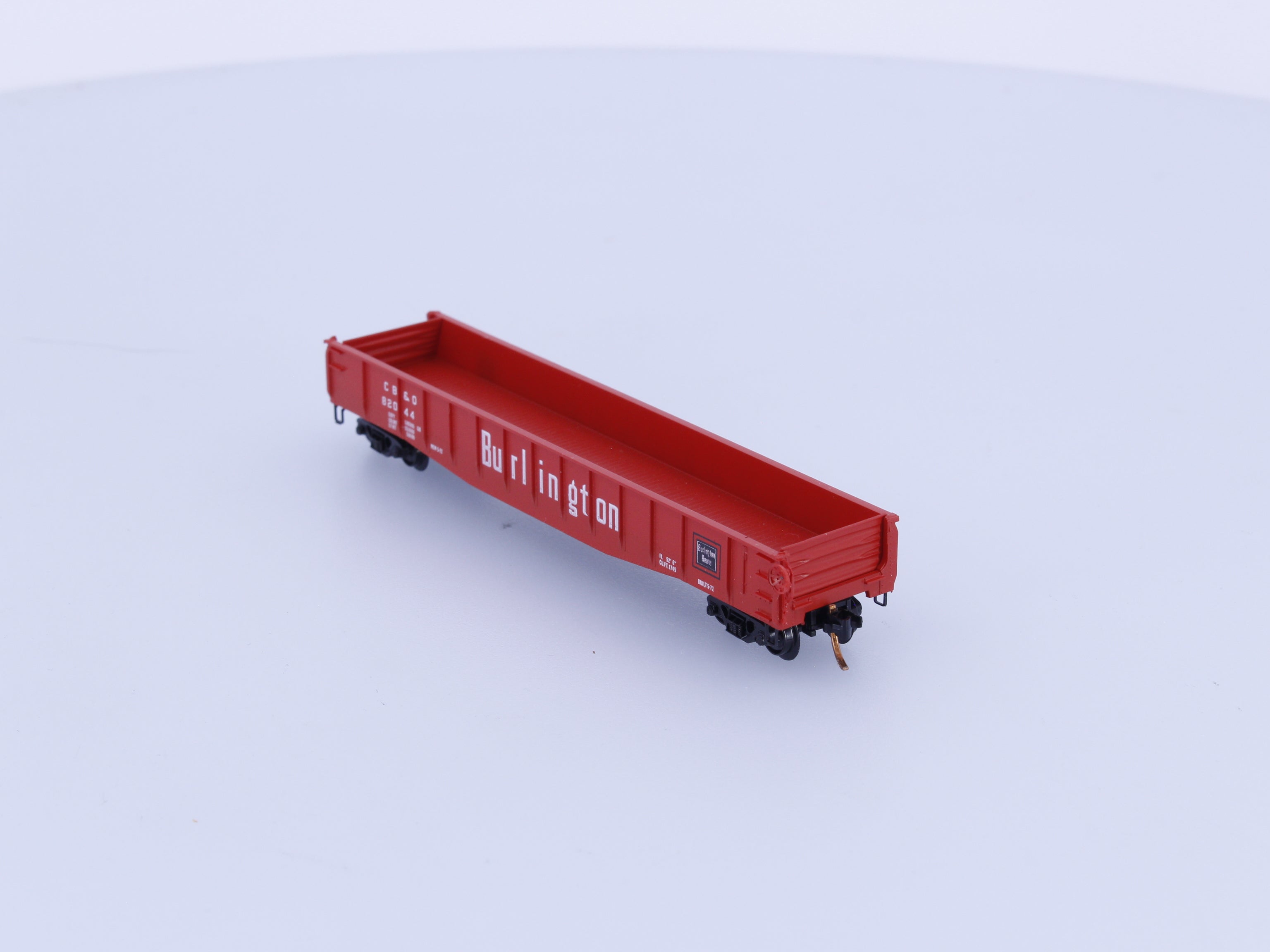 Micro Trains 46031 N 50' Drop End Steel Gondola Chicago Burlington and Quincey (CBQ) 82044
