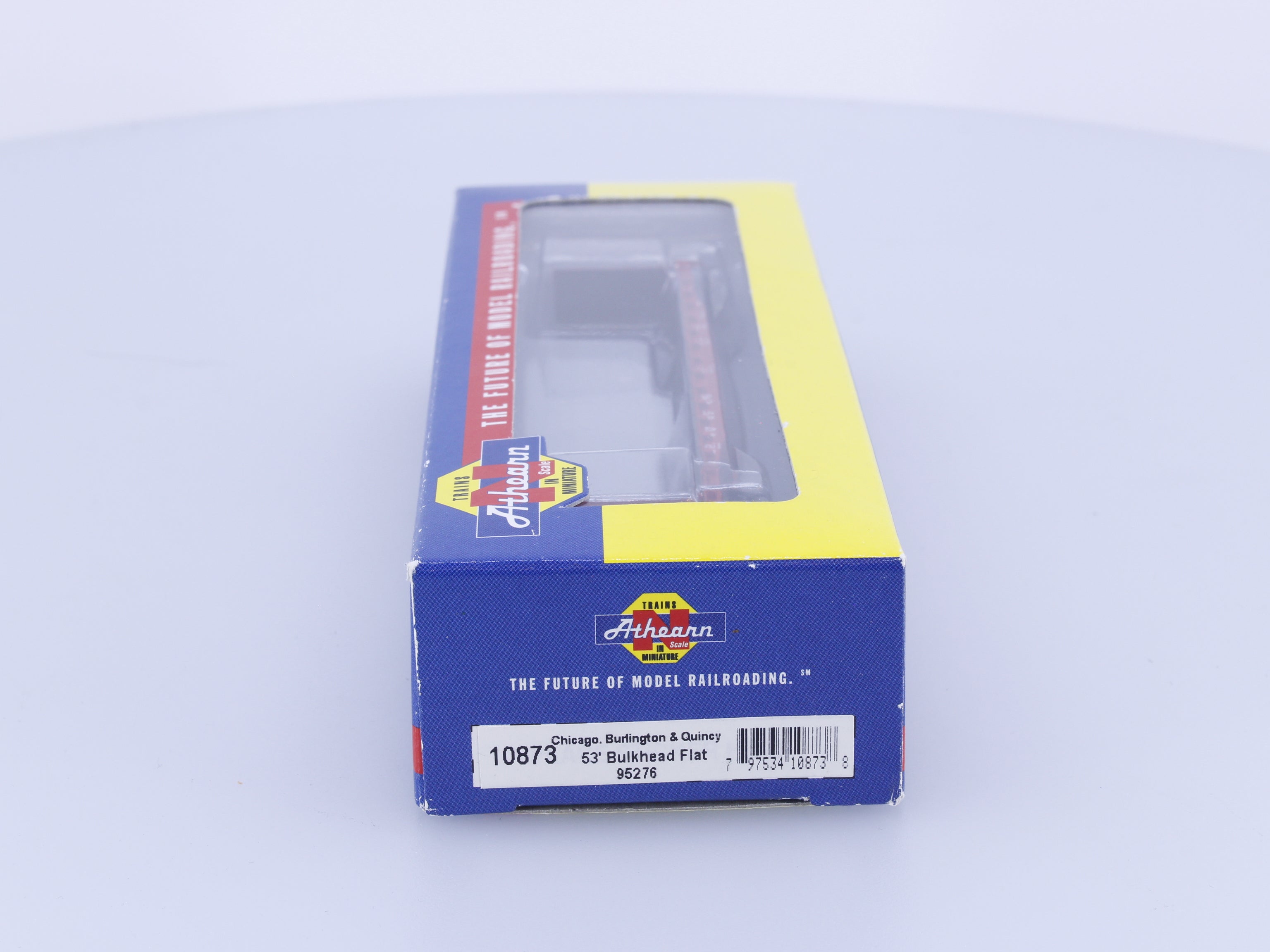Athearn 10873 N 53' Bulkhead Flat Chicago Burlington and Quincey (CBQ) 95276
