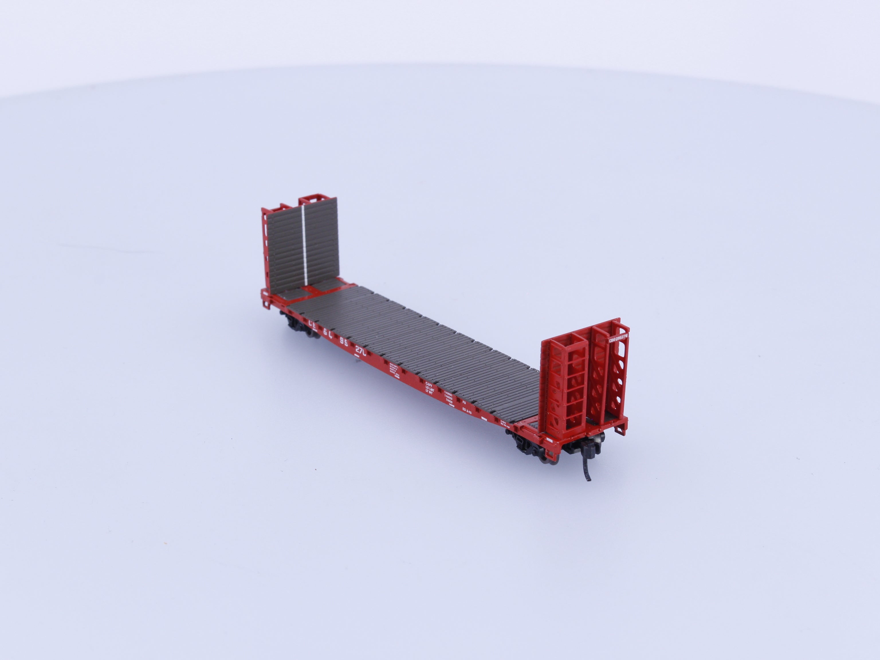 Athearn 10873 N 53' Bulkhead Flat Chicago Burlington and Quincey (CBQ) 95276