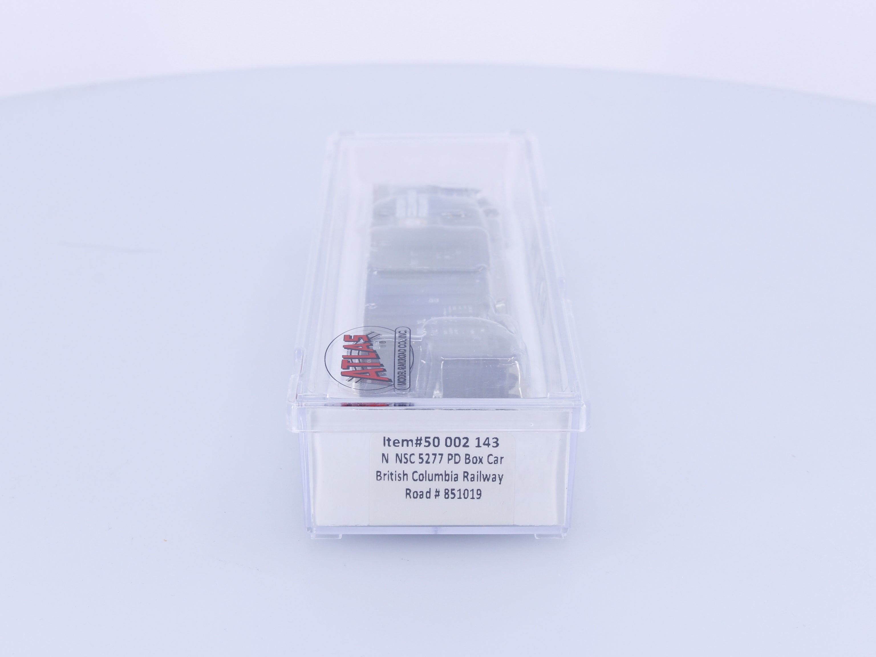 Atlas 50002143 N NSC 5277 PD Box Car BC Rail (BCOL) 851019