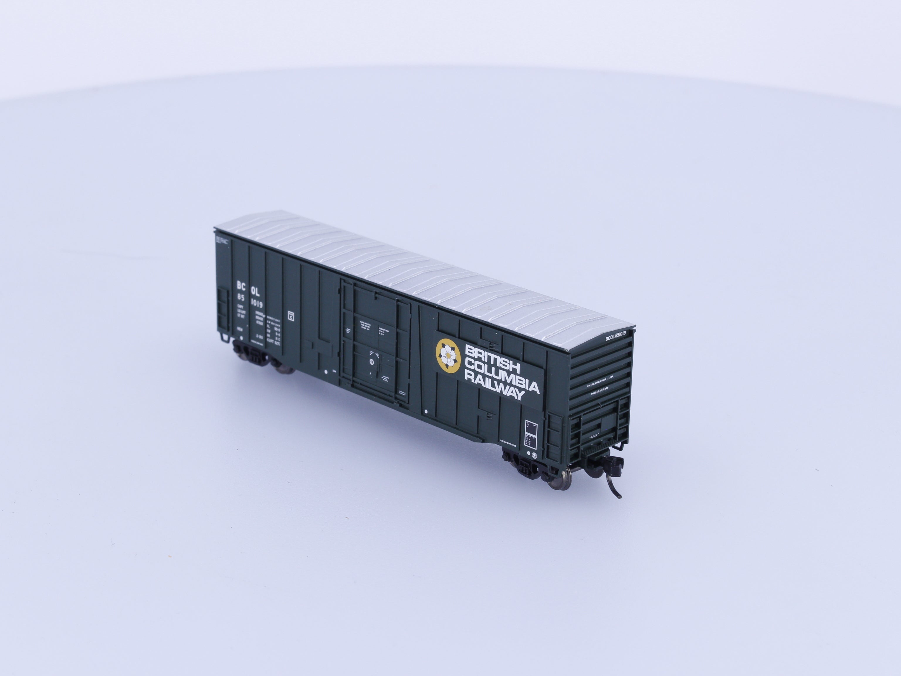 Atlas 50002143 N NSC 5277 PD Box Car BC Rail (BCOL) 851019