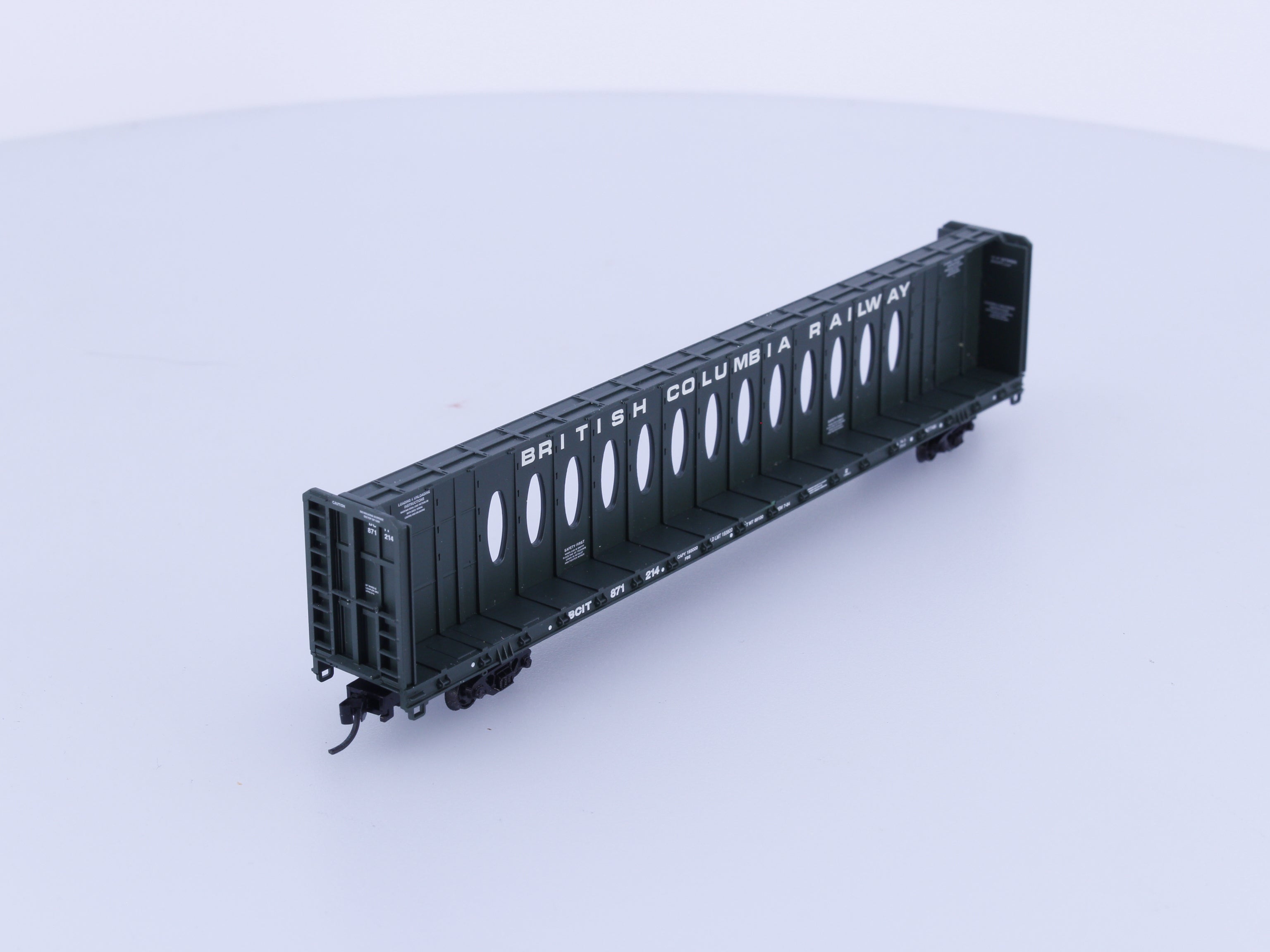 Red Caboose RN-16605-11 N Centerbeam Flat Car BC Rail (BCOL) 871214