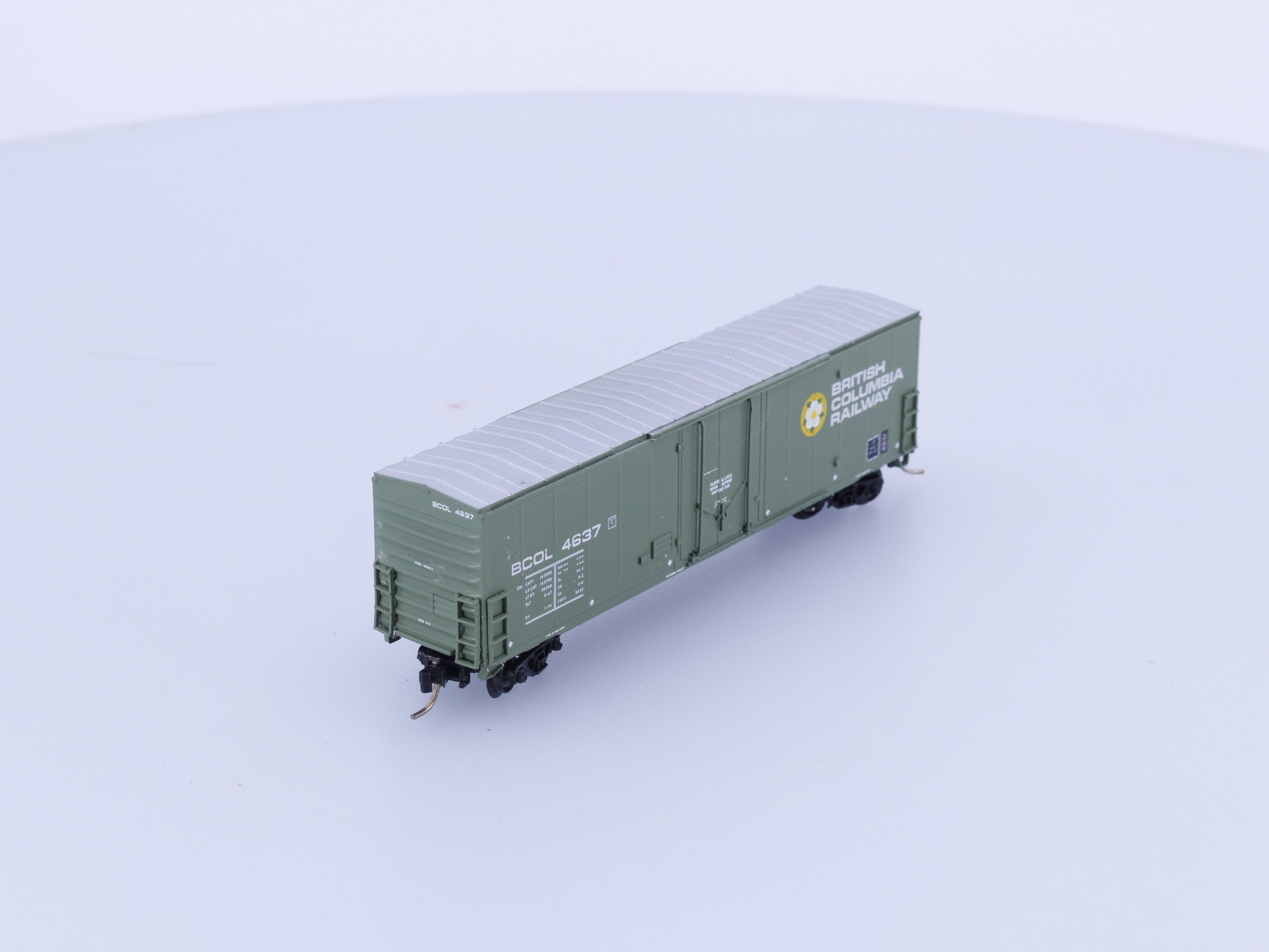 Trueline Trains TLT600075 N 50' Newsprint Car BC Rail (BCOL) 4726