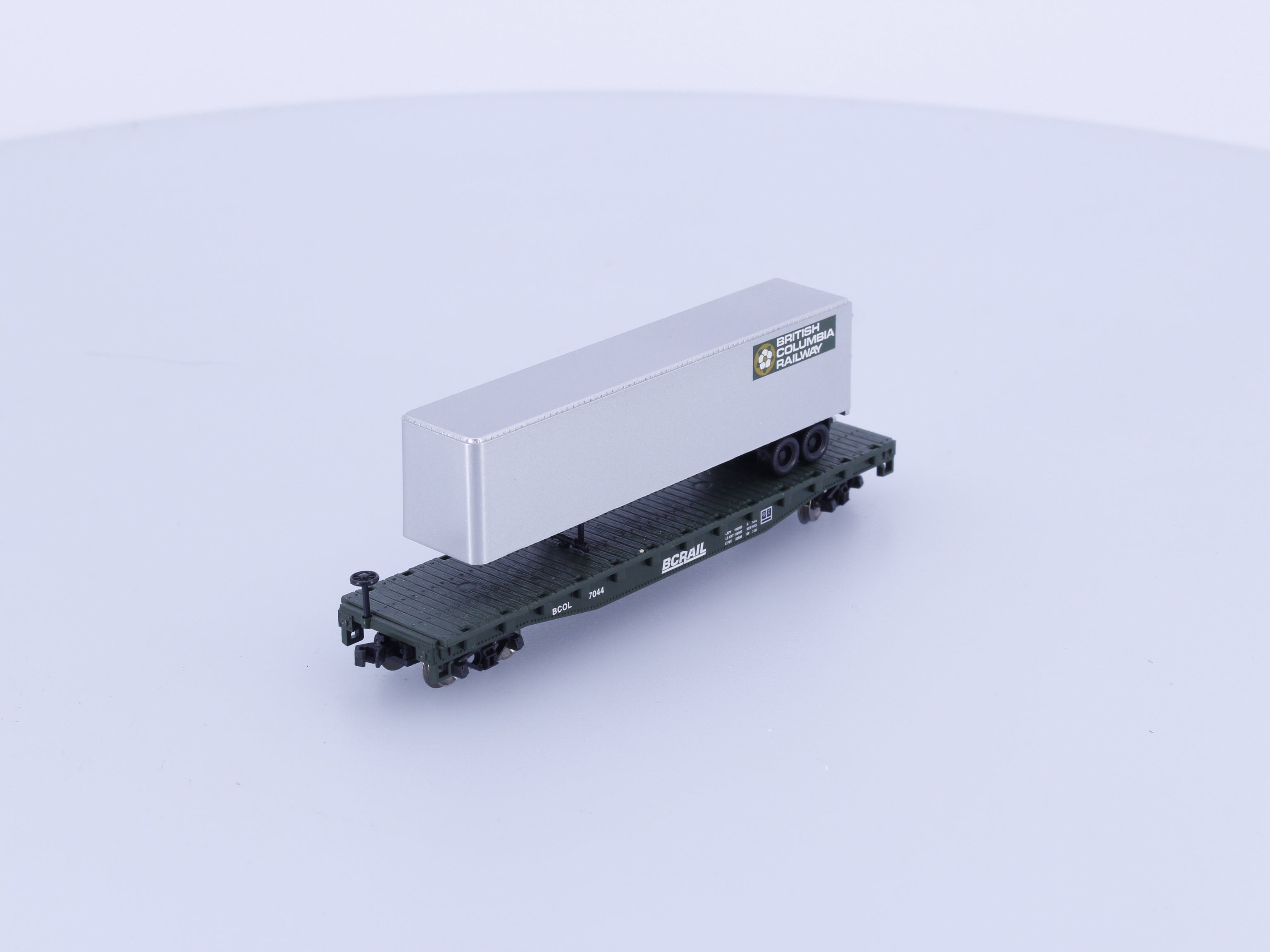 Atlas 37803 N Piggy Back Flat w/40' Trailer BC Rail (BCOL) 7044