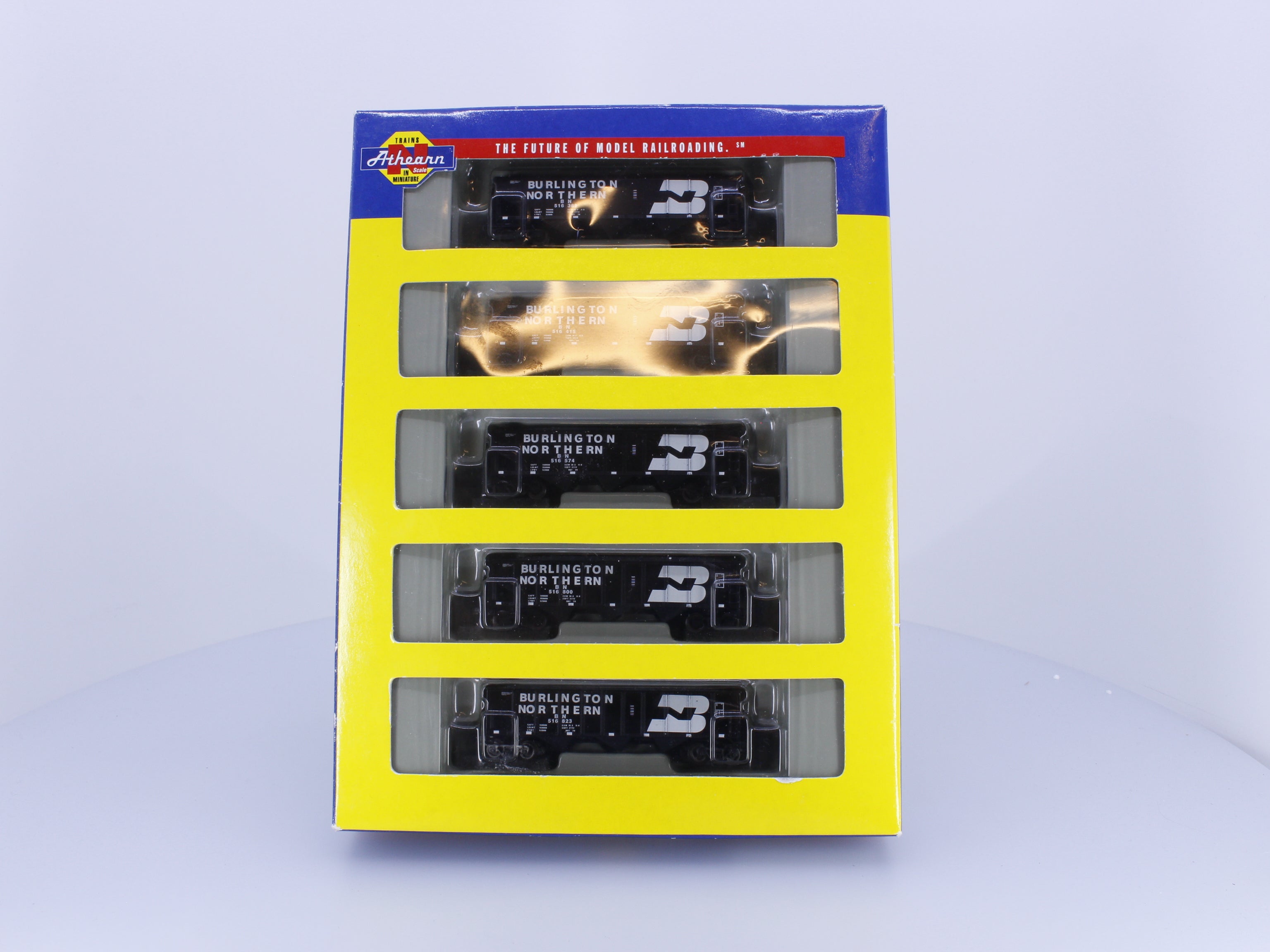 Athearn 11083 N 5 Piece 40' 3 Bay Hopper Set Burlington Northern (BN) 516389-516823