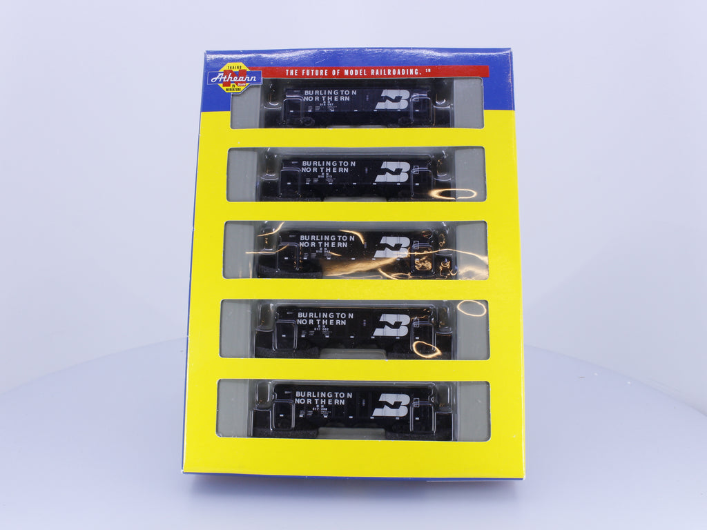 Athearn 11084 N 5 Piece 40' 3 Bay Hopper Set Burlington Northern (BN) 516097-517208