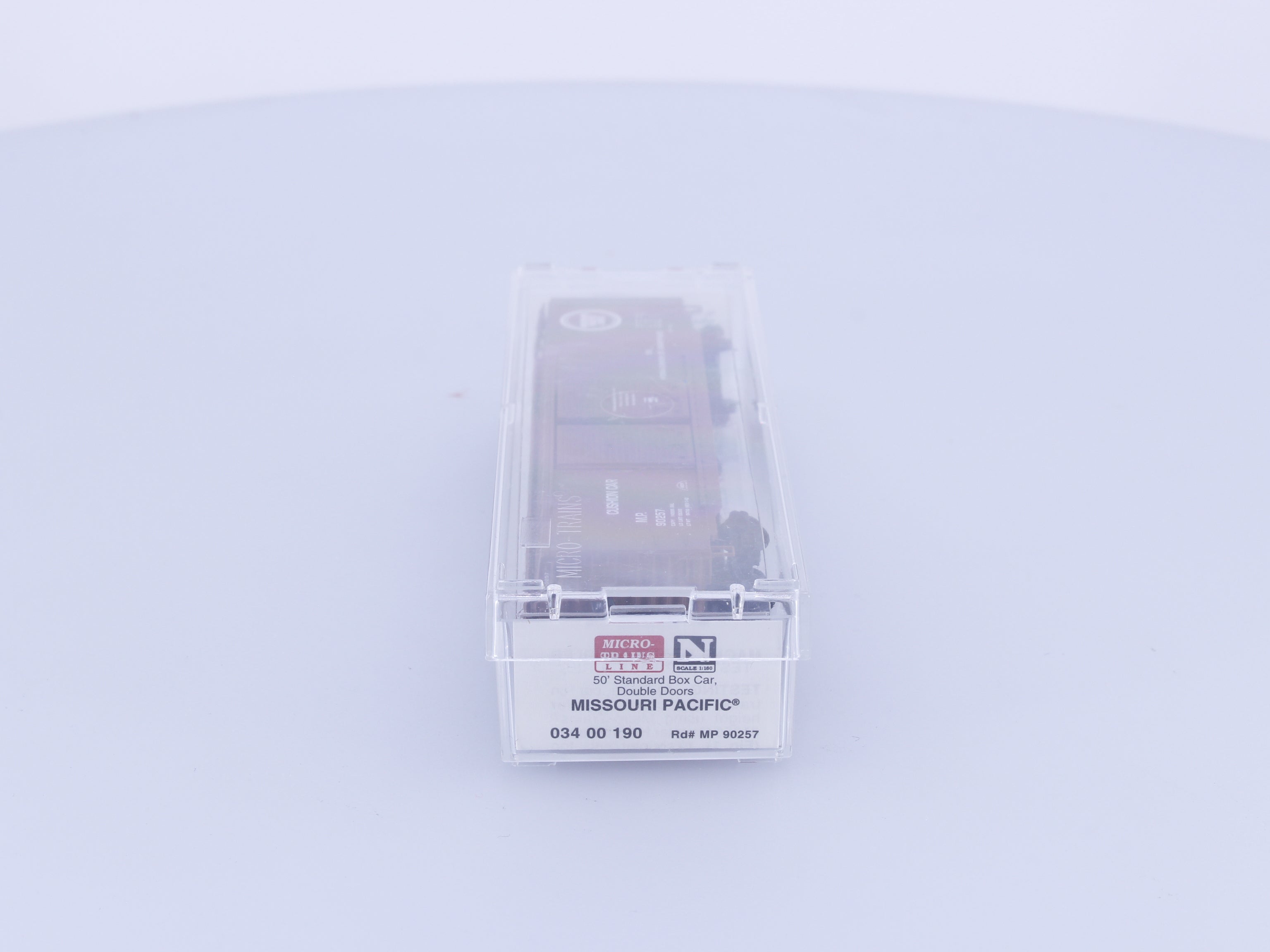 Micro Trains 03400190 N Boxcar, 50', Steel, Double Door Missouri Pacific (MP) 90257