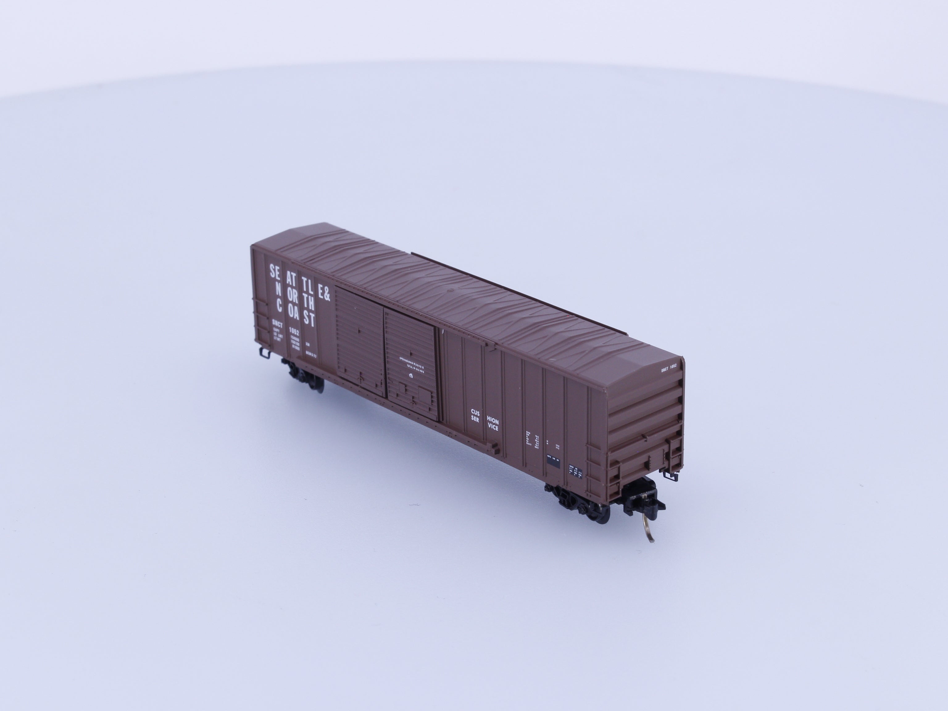Micro Trains 30160 N Boxcar, 50', Steel Seattle & North Coast , SNCT 1052